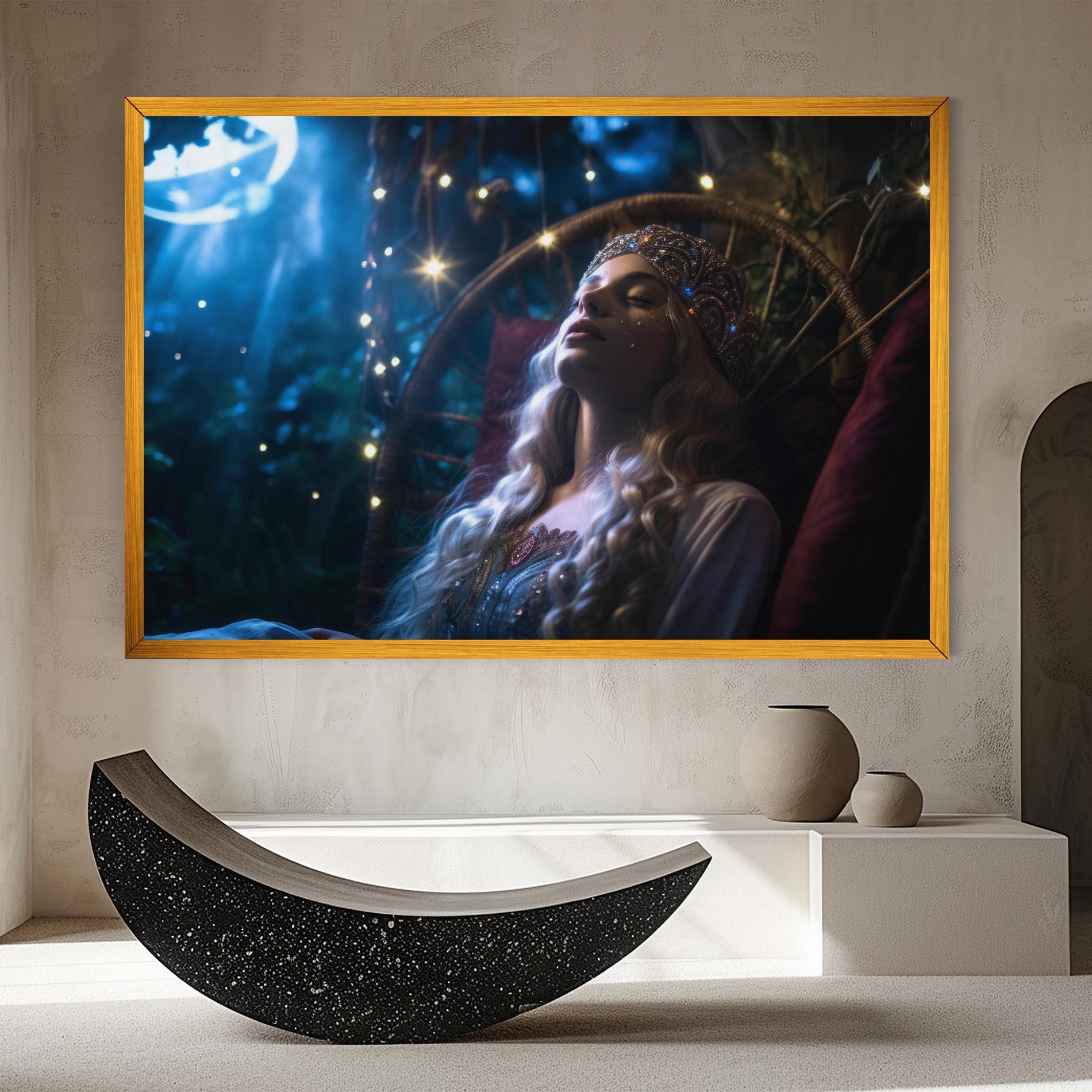 Leinwandbild Witch Sleeping mockup 8