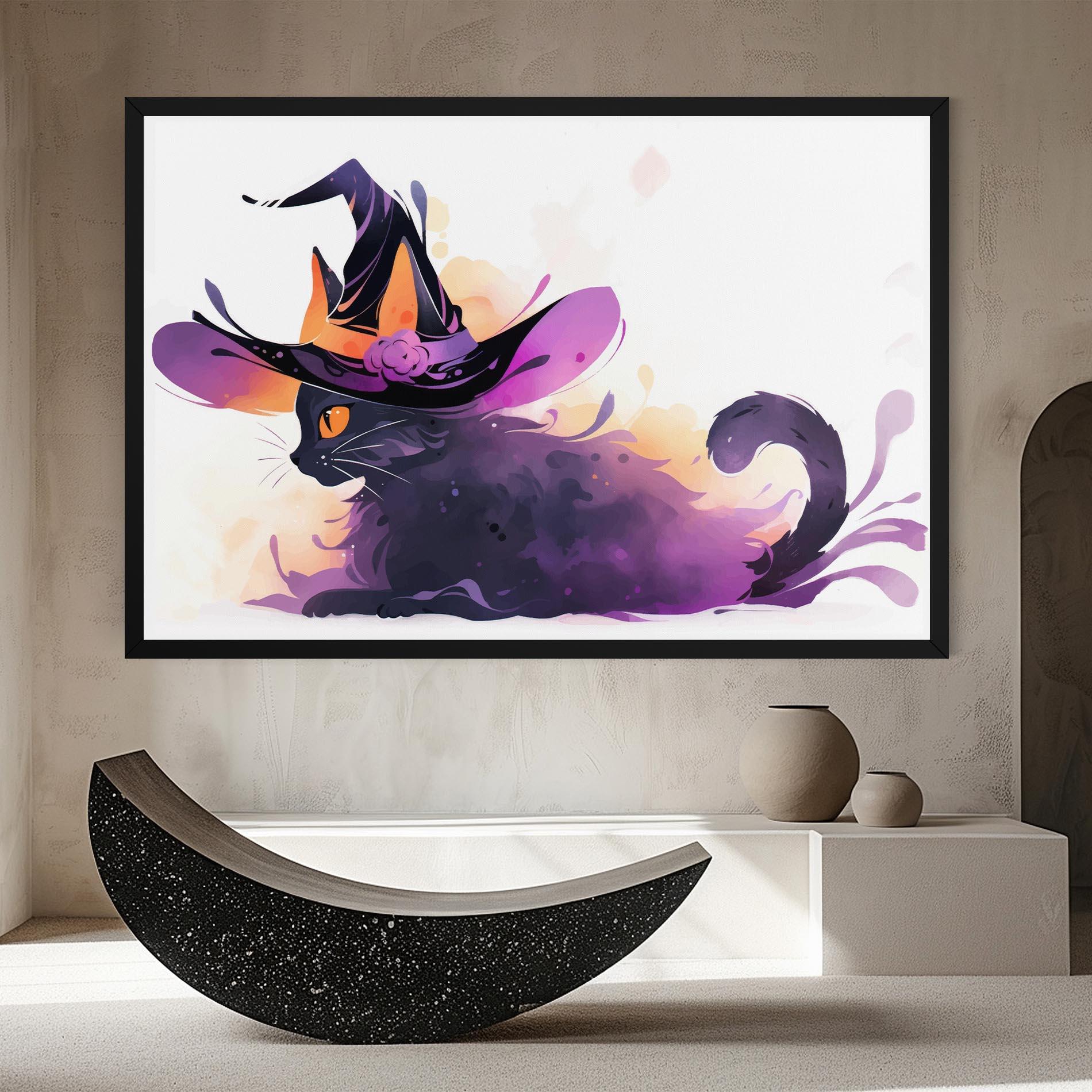 Leinwandbild Cat Witch mockup 8