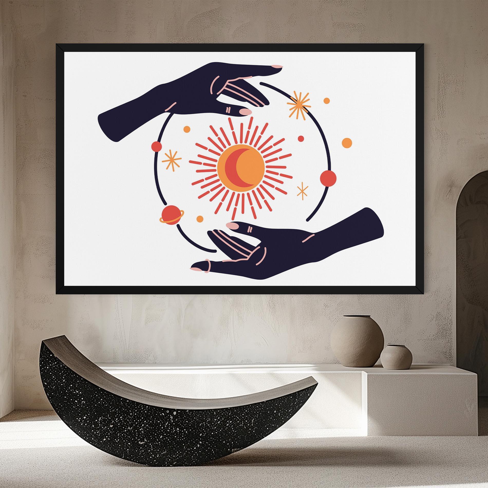 Leinwandbild Purple Magic Hands mockup 8