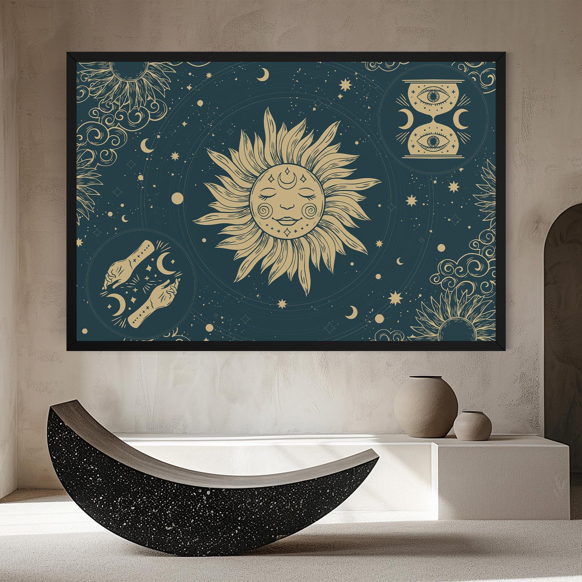 Leinwandbild Sun Face Magic mockup 8