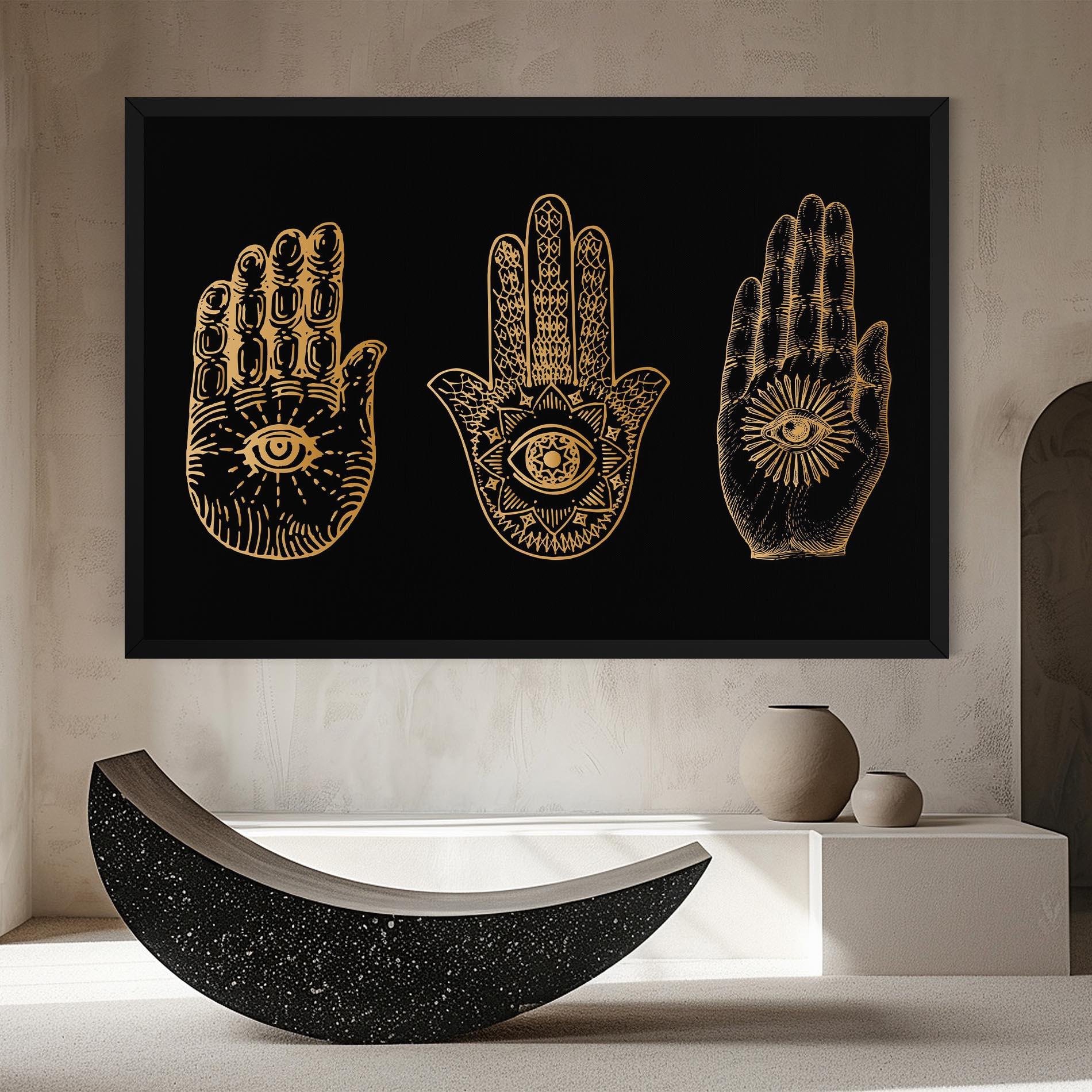 Leinwandbild Witch Gold Hands mockup 8