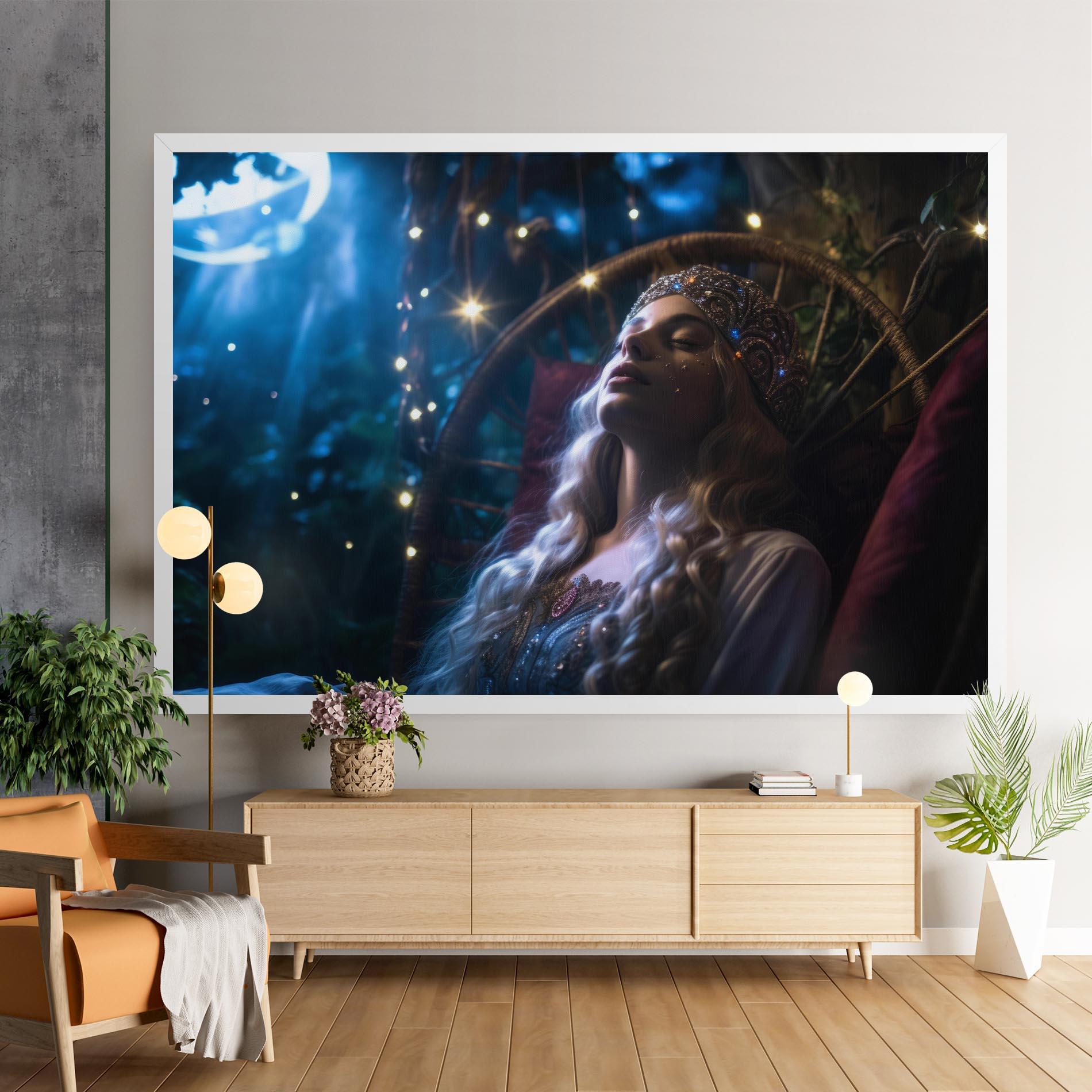 Leinwandbild Witch Sleeping mockup 9