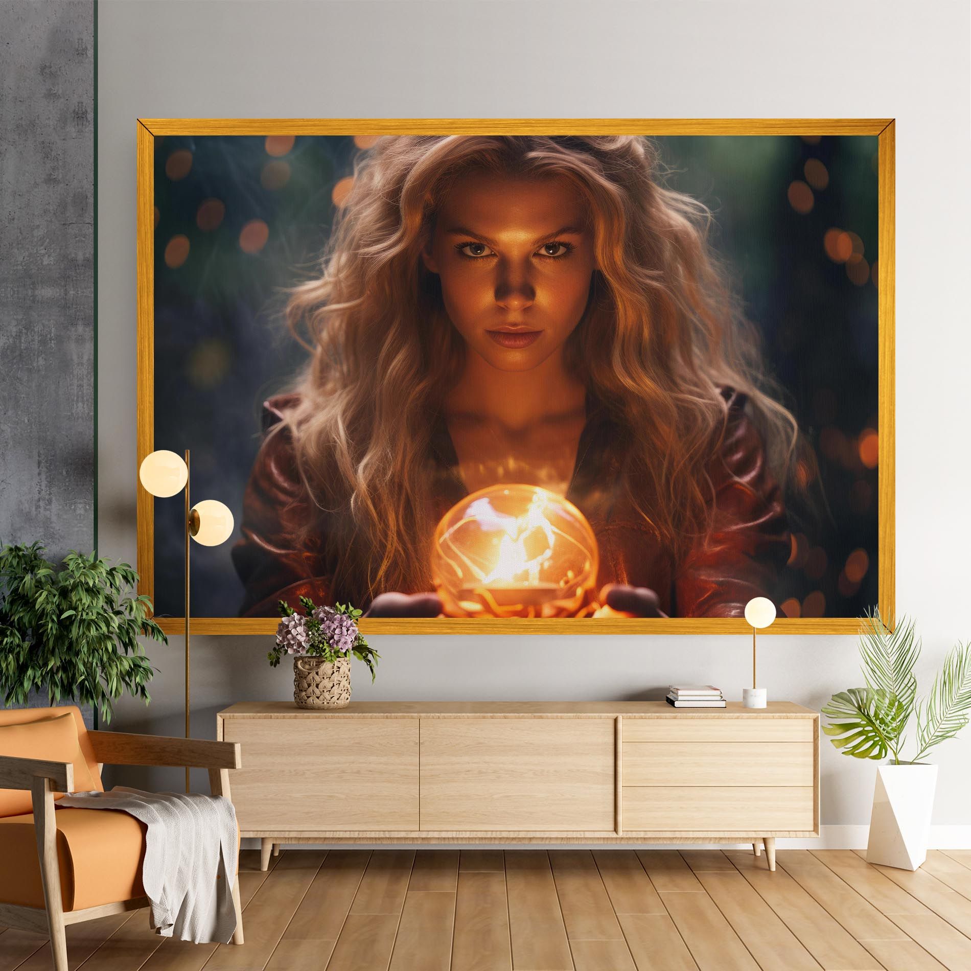 Beautiful Woman Witch mockup 9