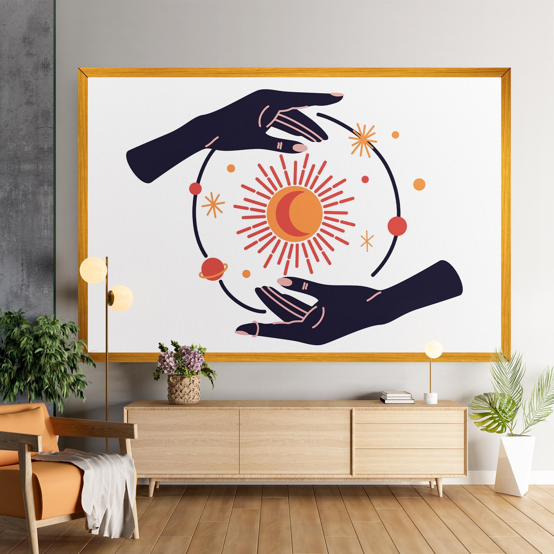 Leinwandbild Purple Magic Hands mockup 9