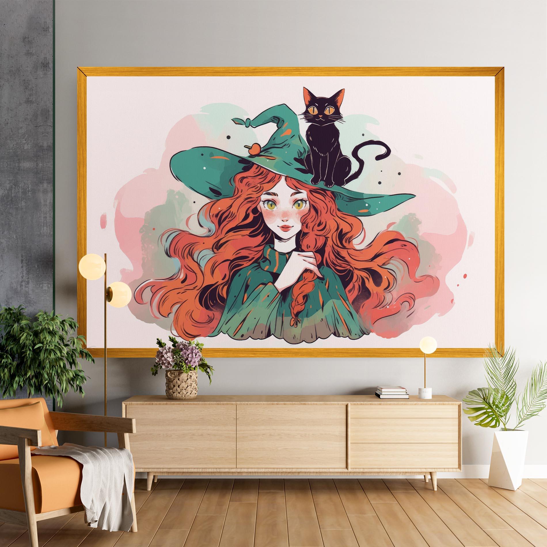 Leinwandbild Red Air Witch mockup 9
