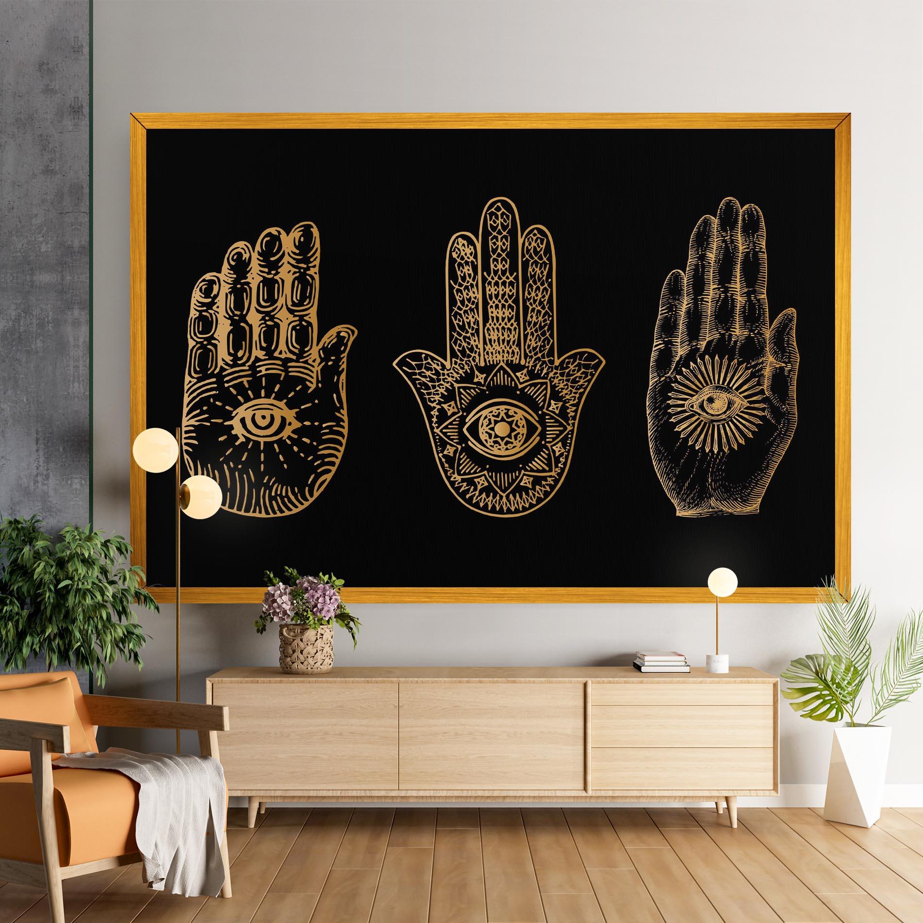 Leinwandbild Witch Gold Hands mockup 9