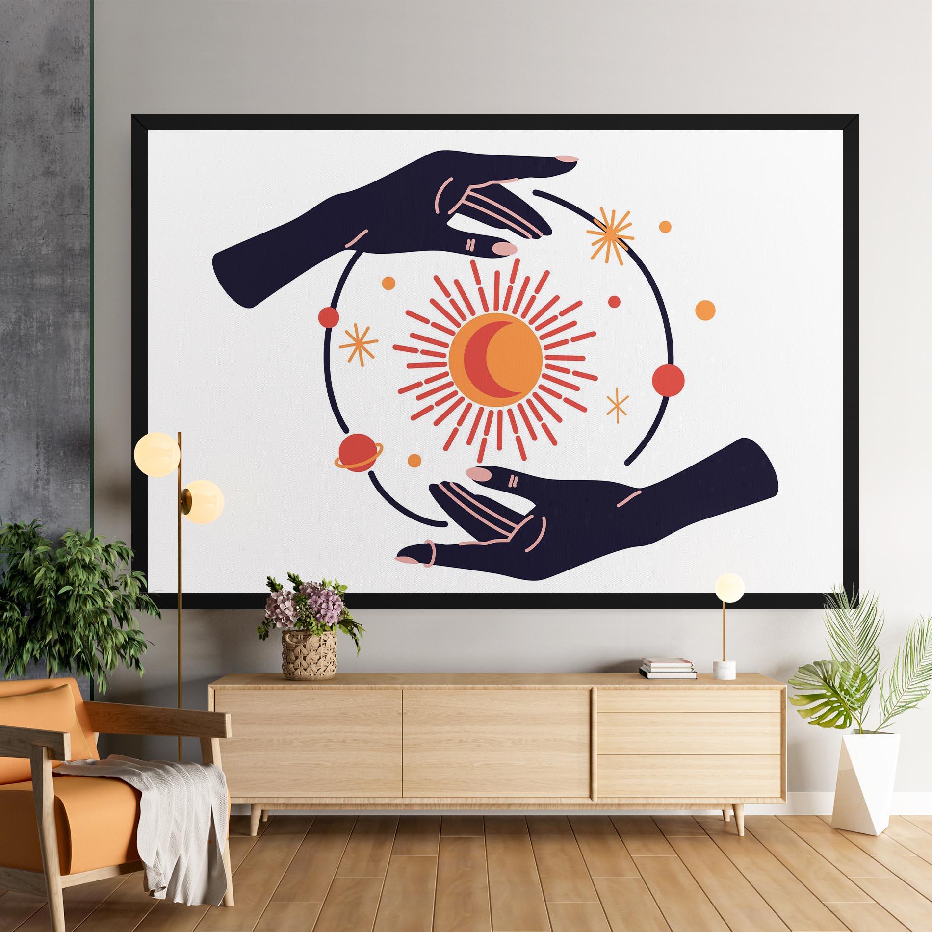 Leinwandbild Purple Magic Hands mockup 9