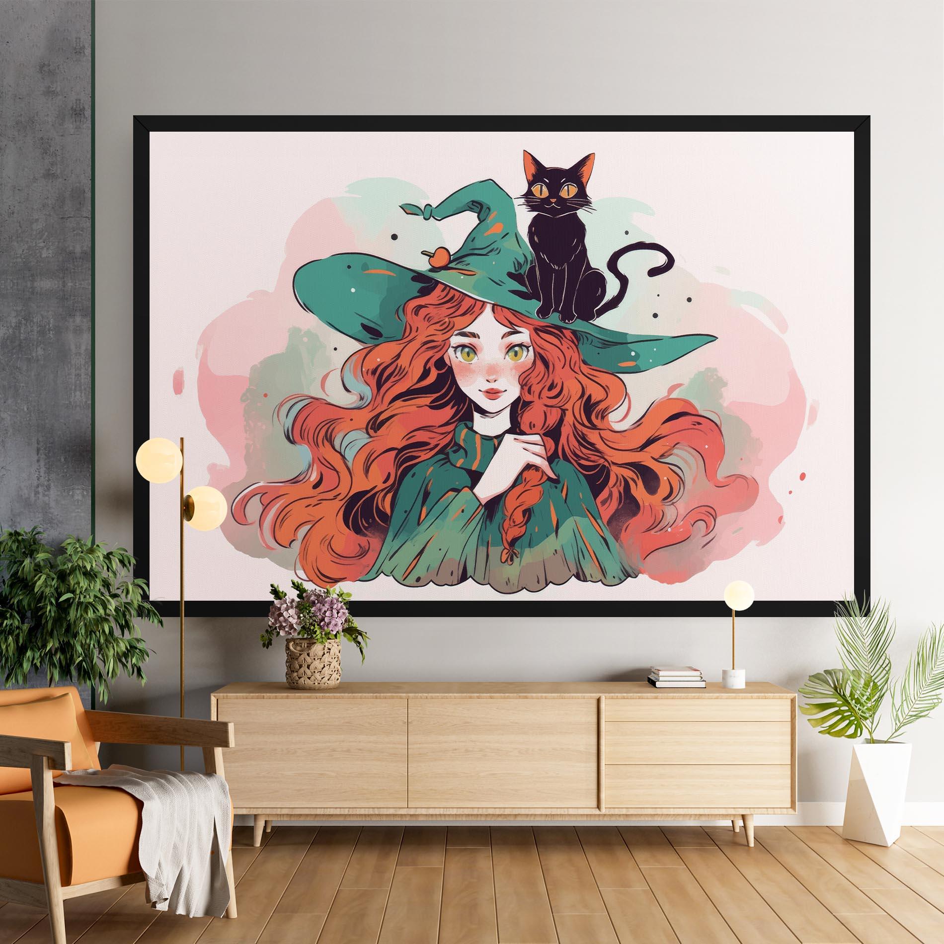 Leinwandbild Red Air Witch mockup 9
