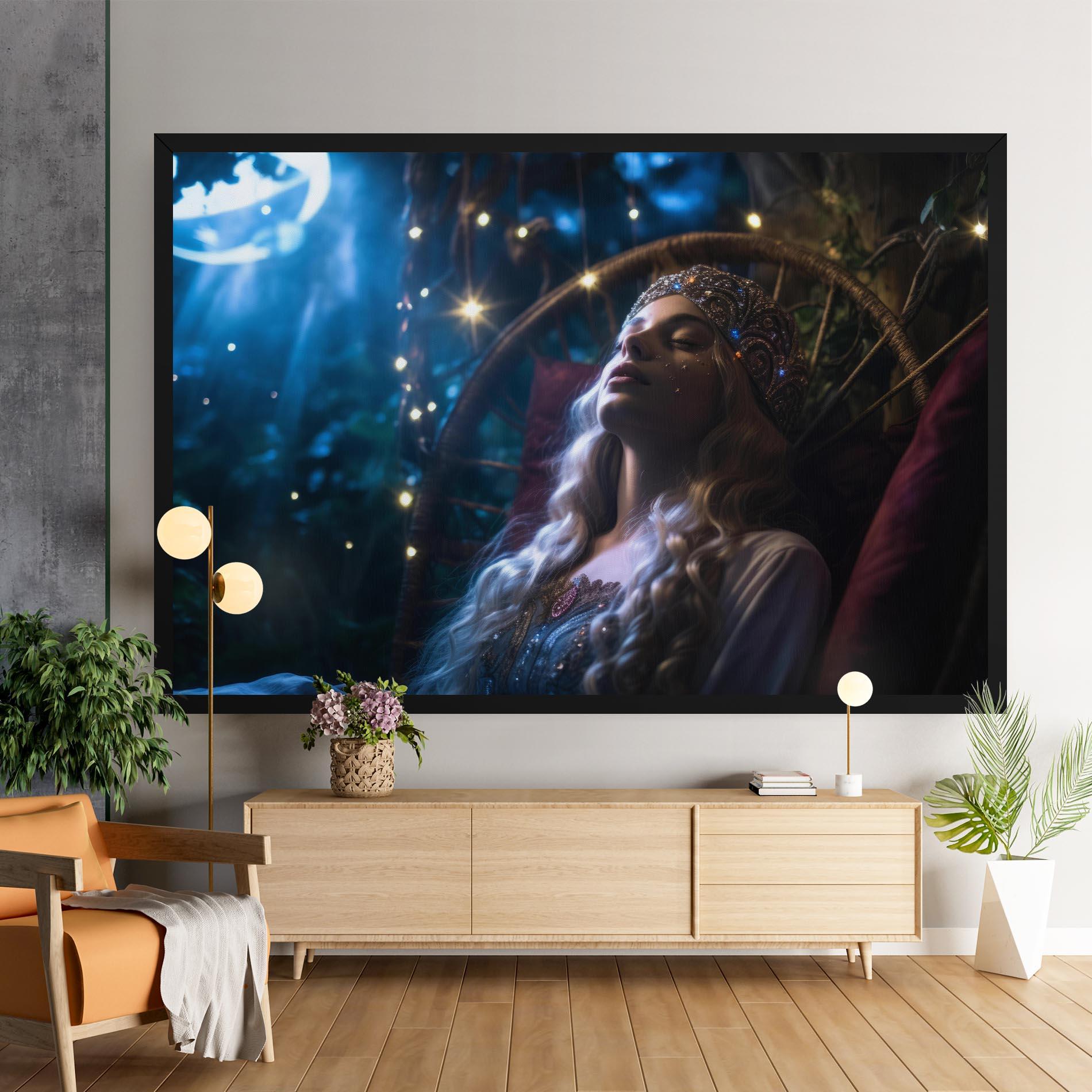 Leinwandbild Witch Sleeping mockup 9