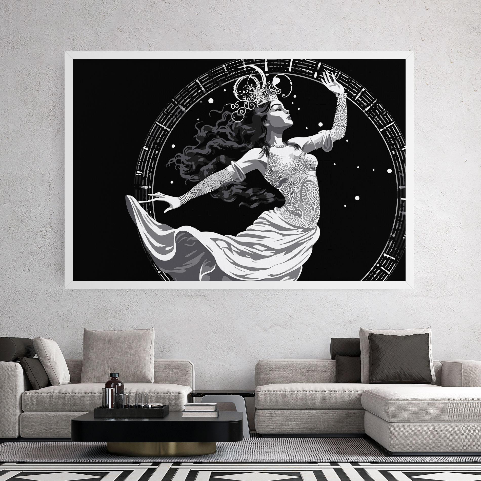 Leinwandbild Beautiful Witch mockup 2