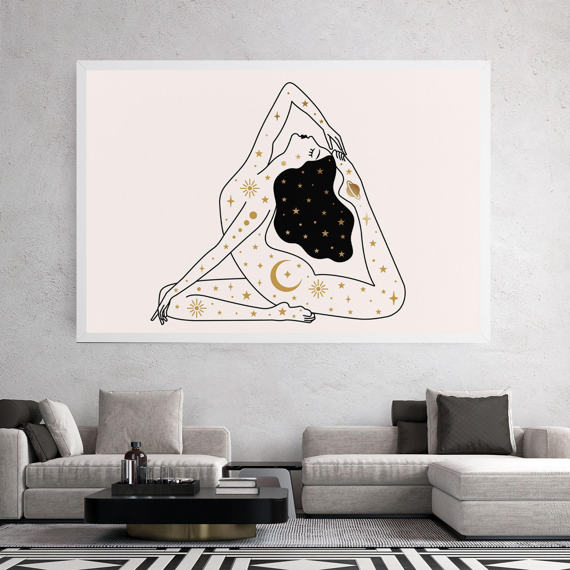 Leinwandbild Stars Witch mockup 2