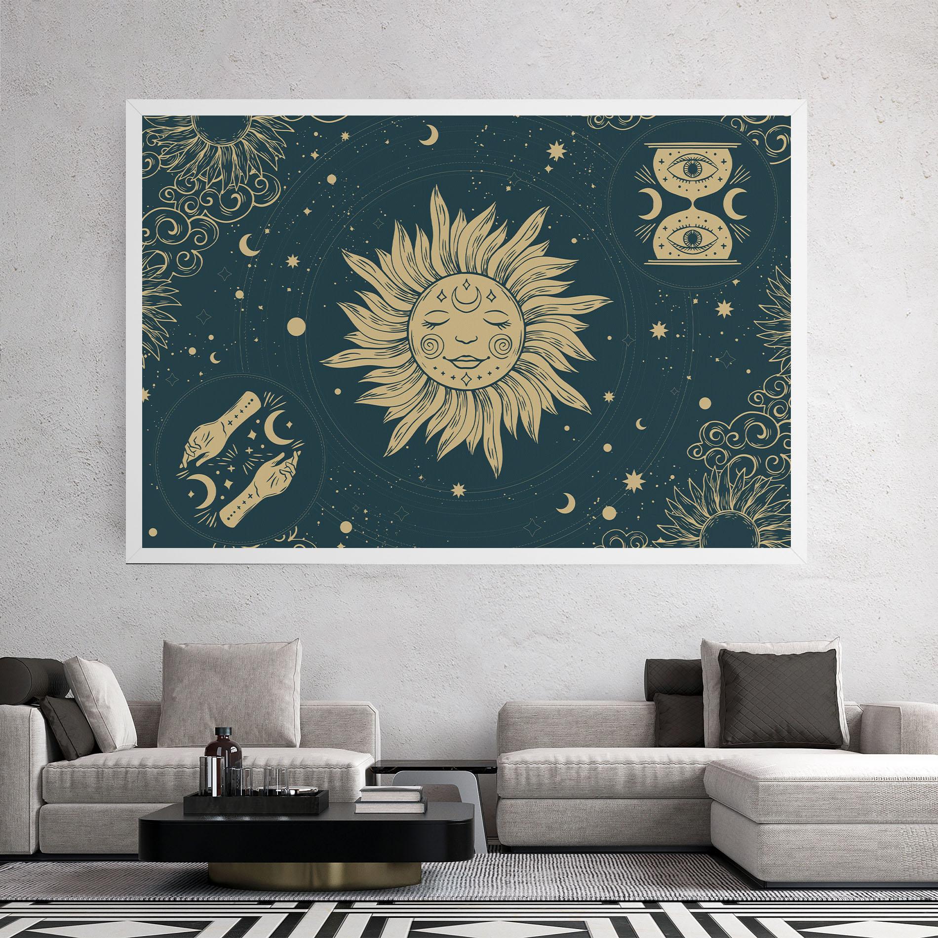 Leinwandbild Sun Face Magic mockup 2