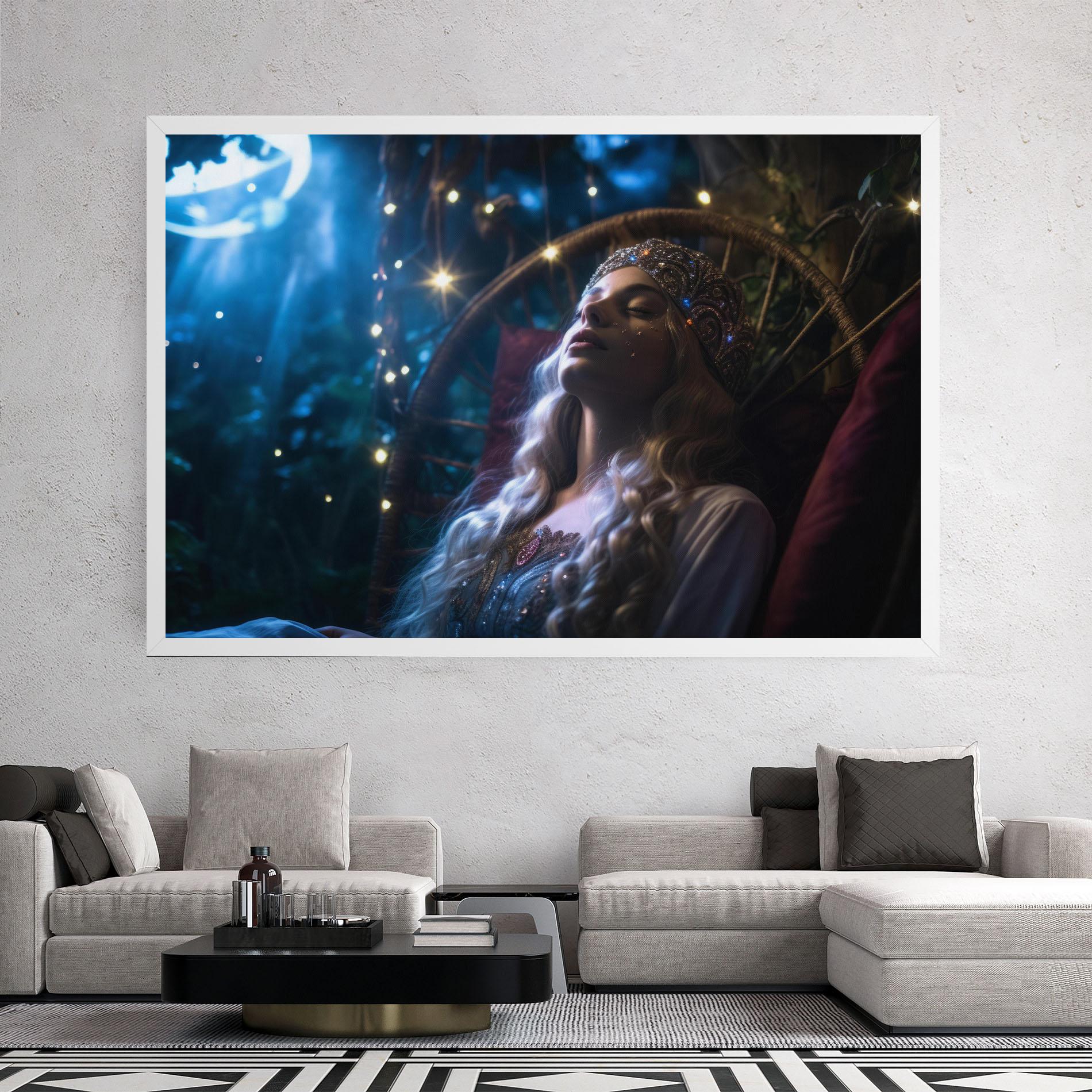 Leinwandbild Witch Sleeping mockup 2