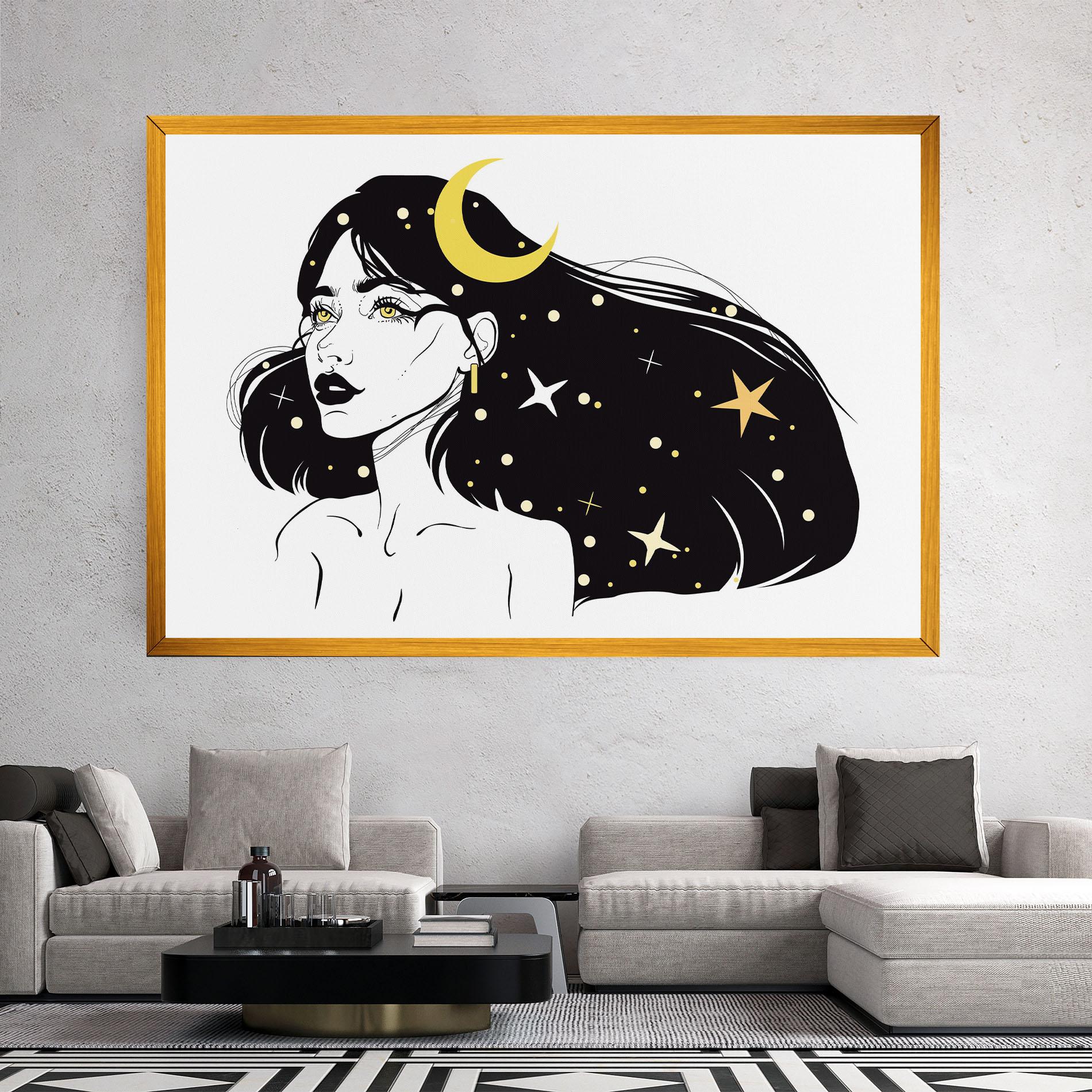 Leinwandbild Night Witch mockup 2