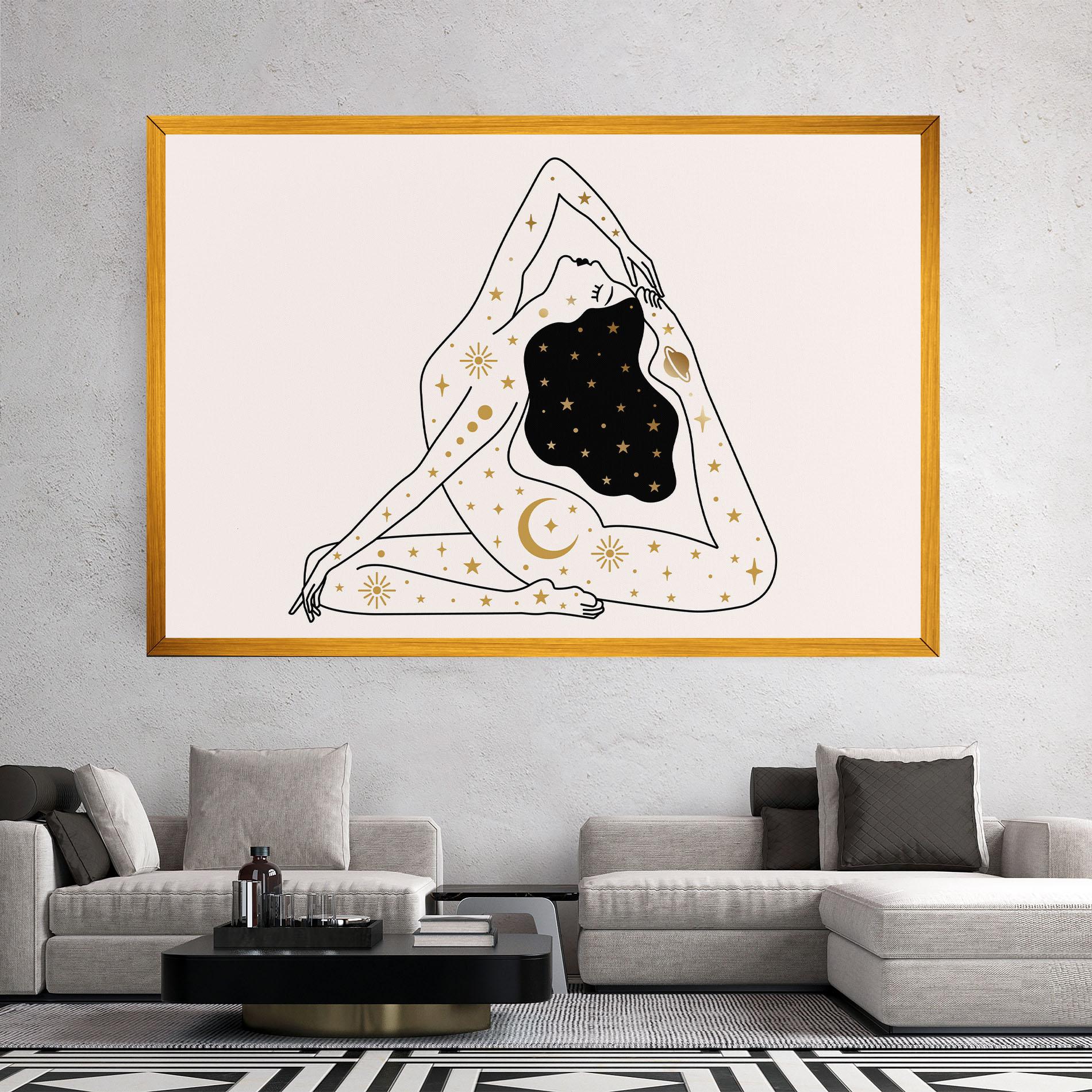 Leinwandbild Stars Witch mockup 2