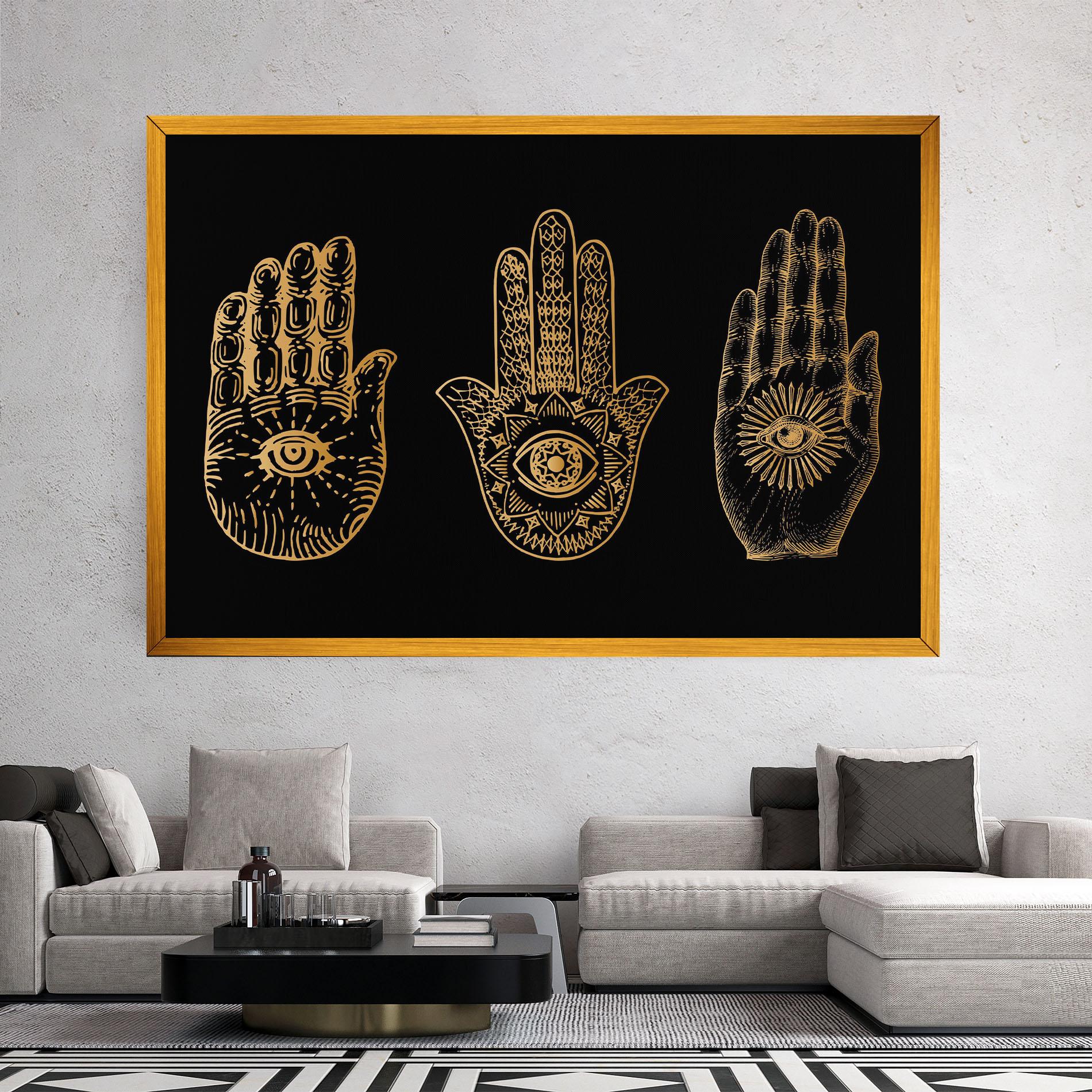 Leinwandbild Witch Gold Hands mockup 2