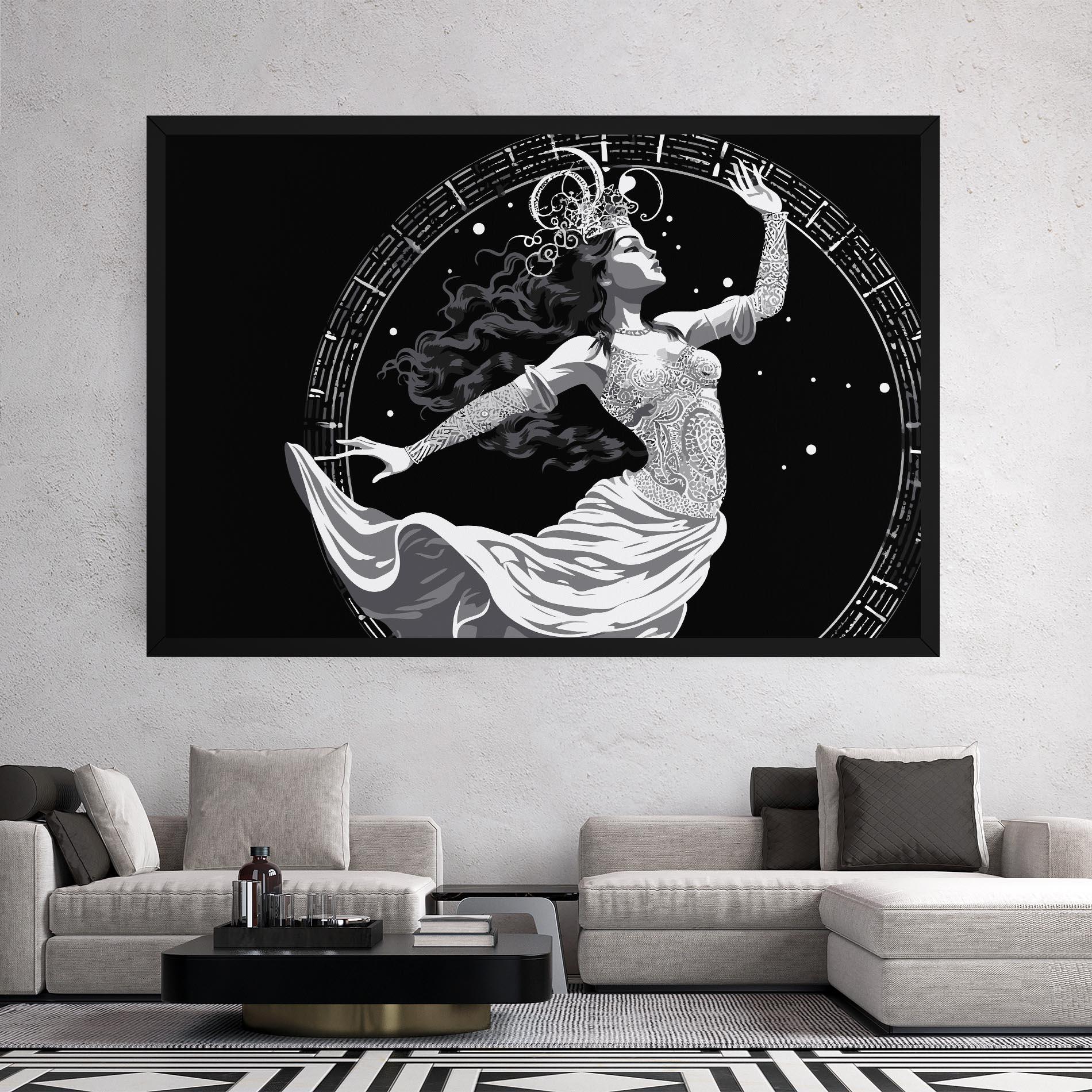 Leinwandbild Beautiful Witch mockup 2