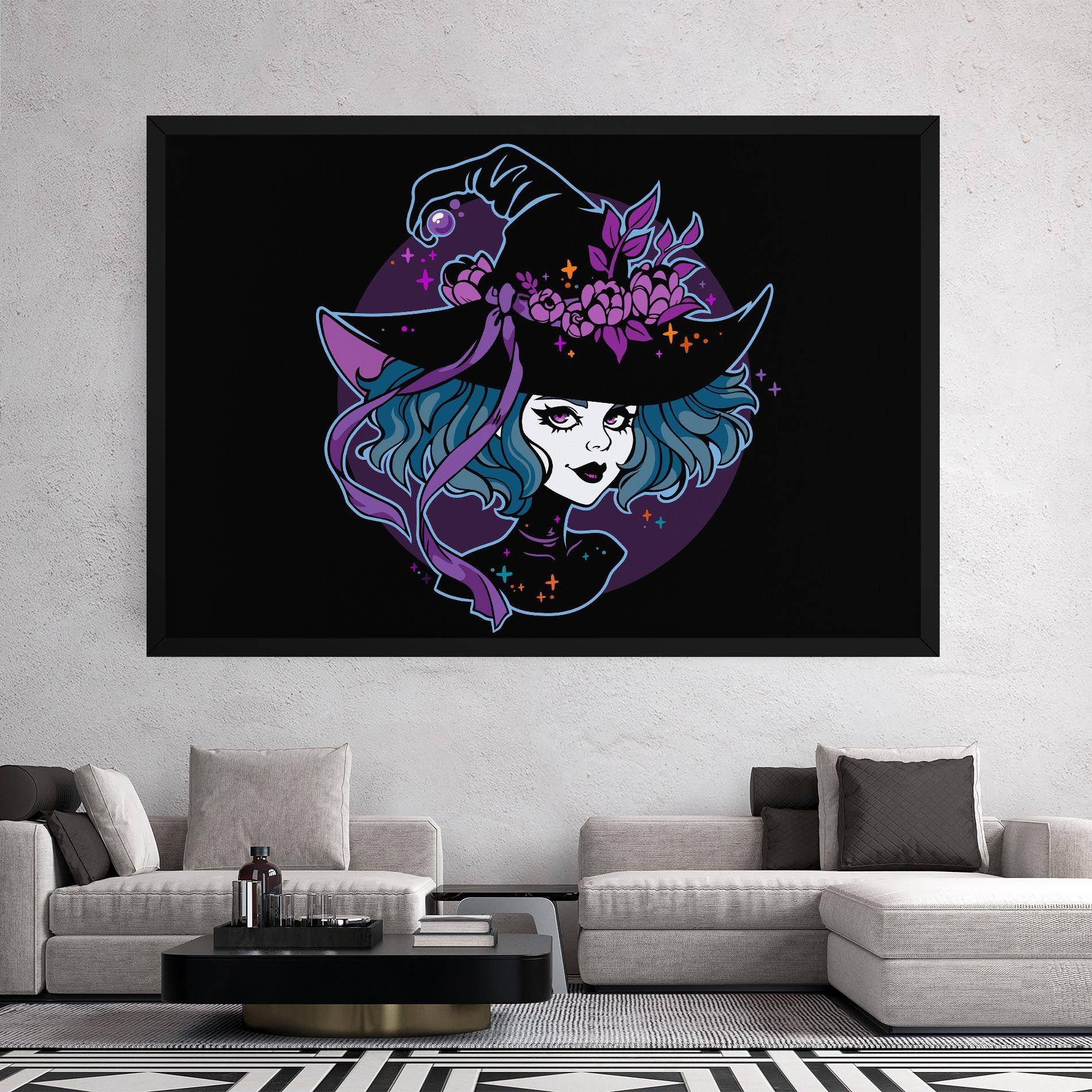 Cute Purple Witch mockup 2