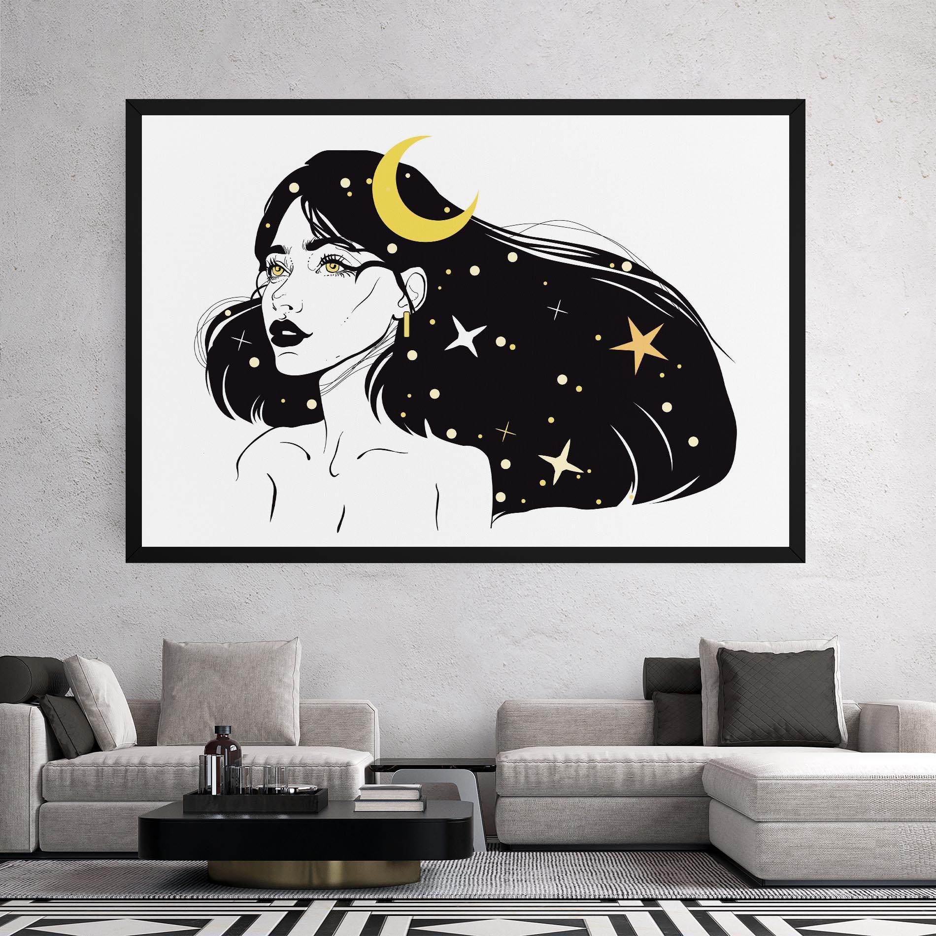 Leinwandbild Night Witch mockup 2