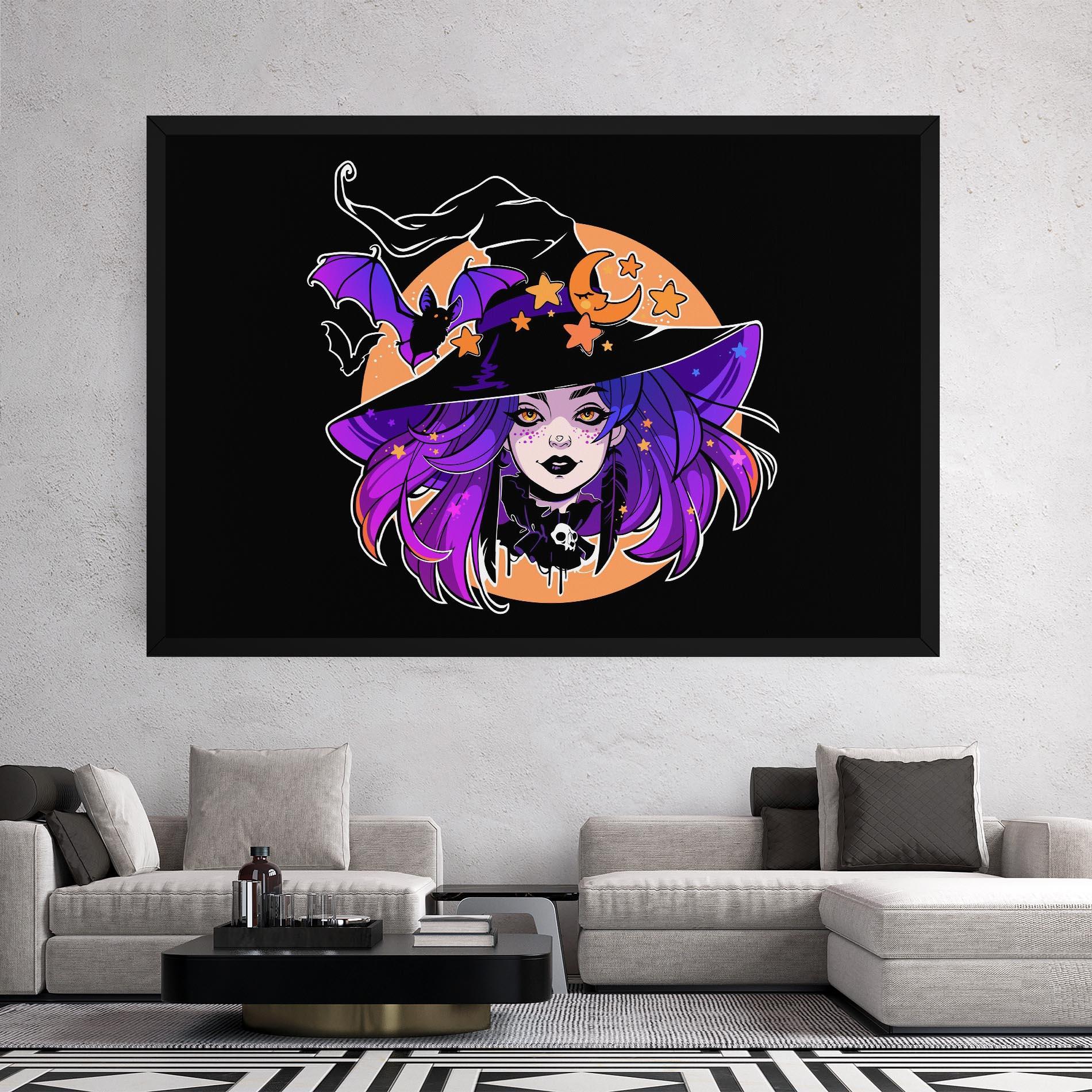Leinwandbild Purple Witch mockup 2