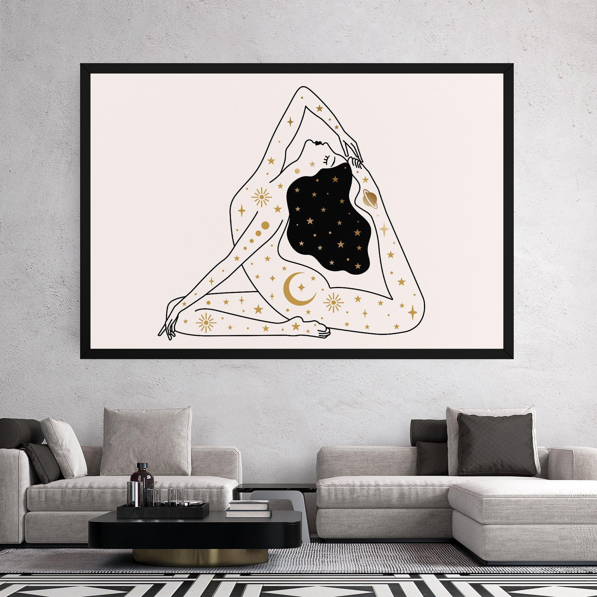 Leinwandbild Stars Witch mockup 2