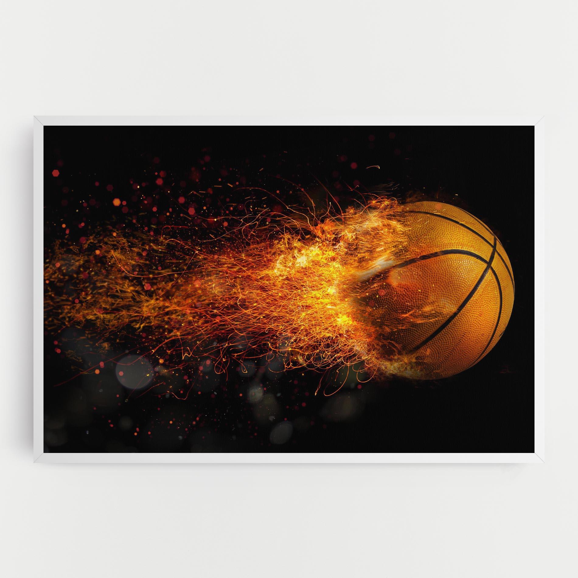 Leinwandbild Basket Ball Flame mockup 0