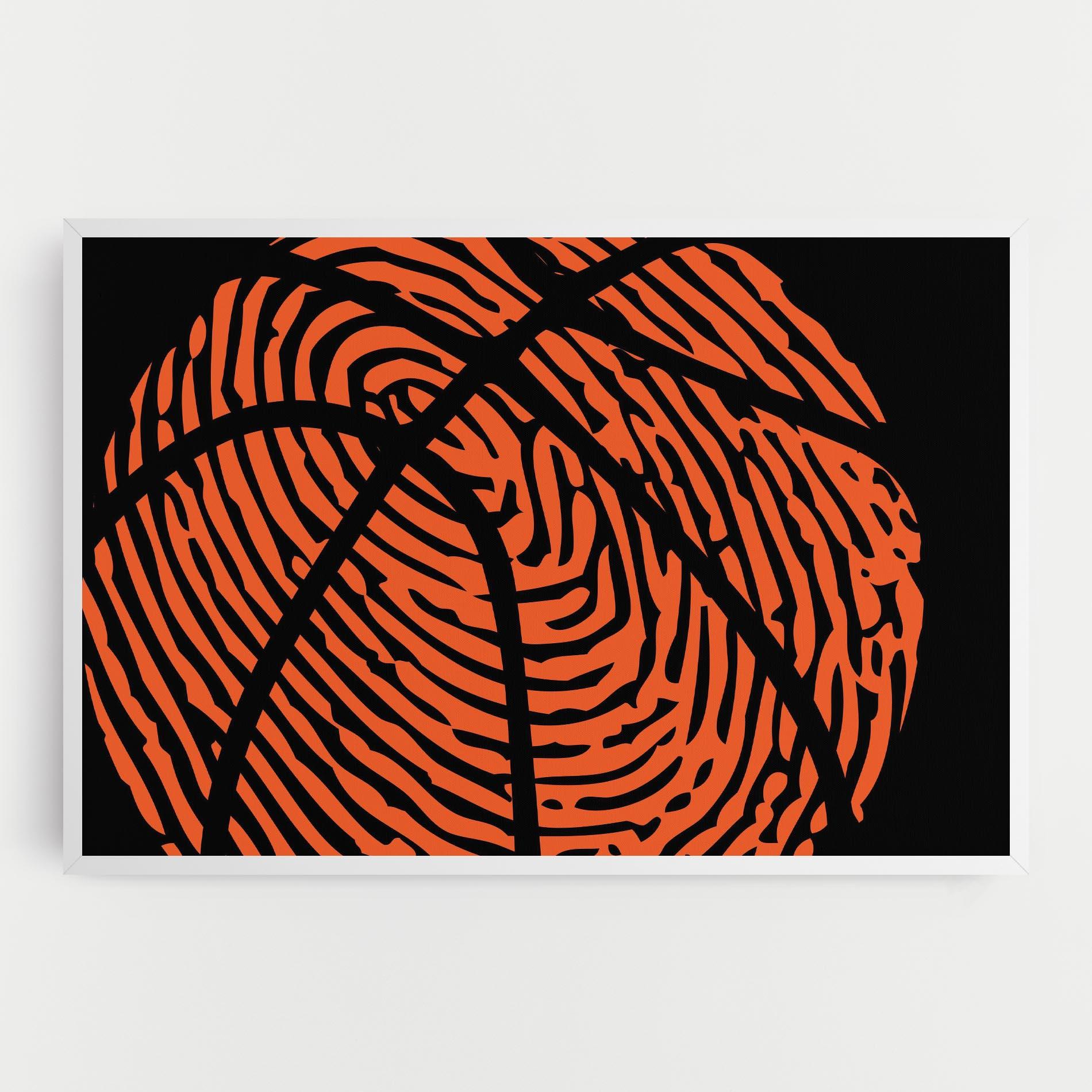 Leinwandbild Fingerprint Basketball mockup 0
