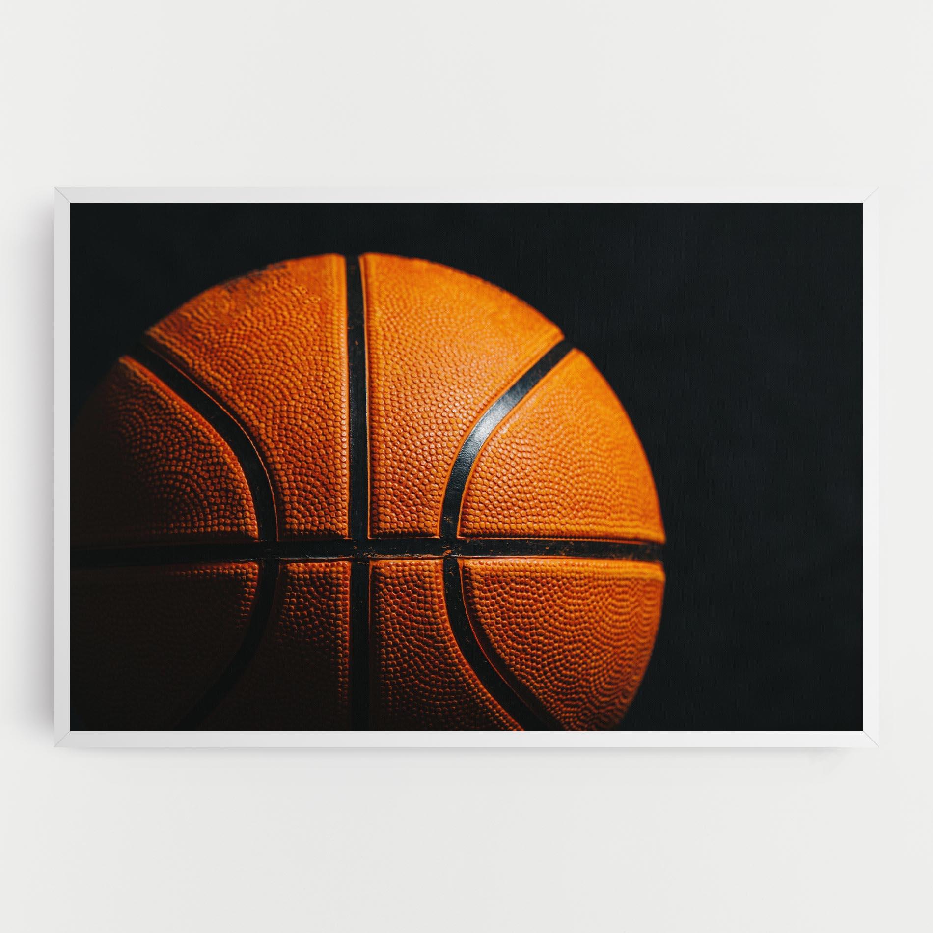 Leinwandbild Orange Basketball mockup 0