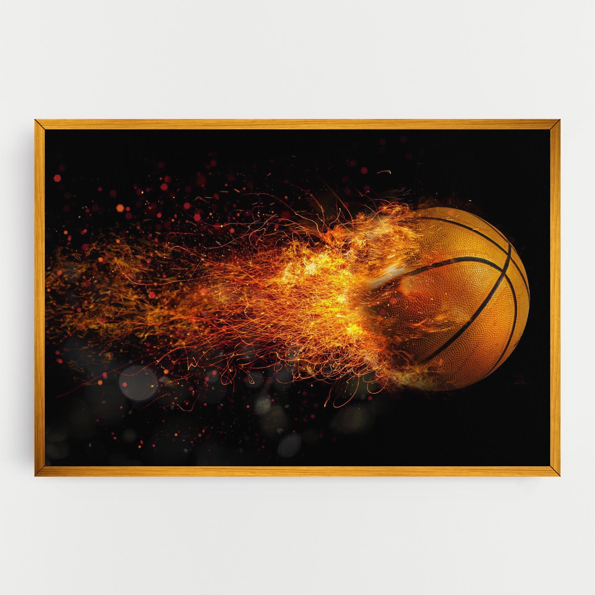 Leinwandbild Basket Ball Flame mockup 0