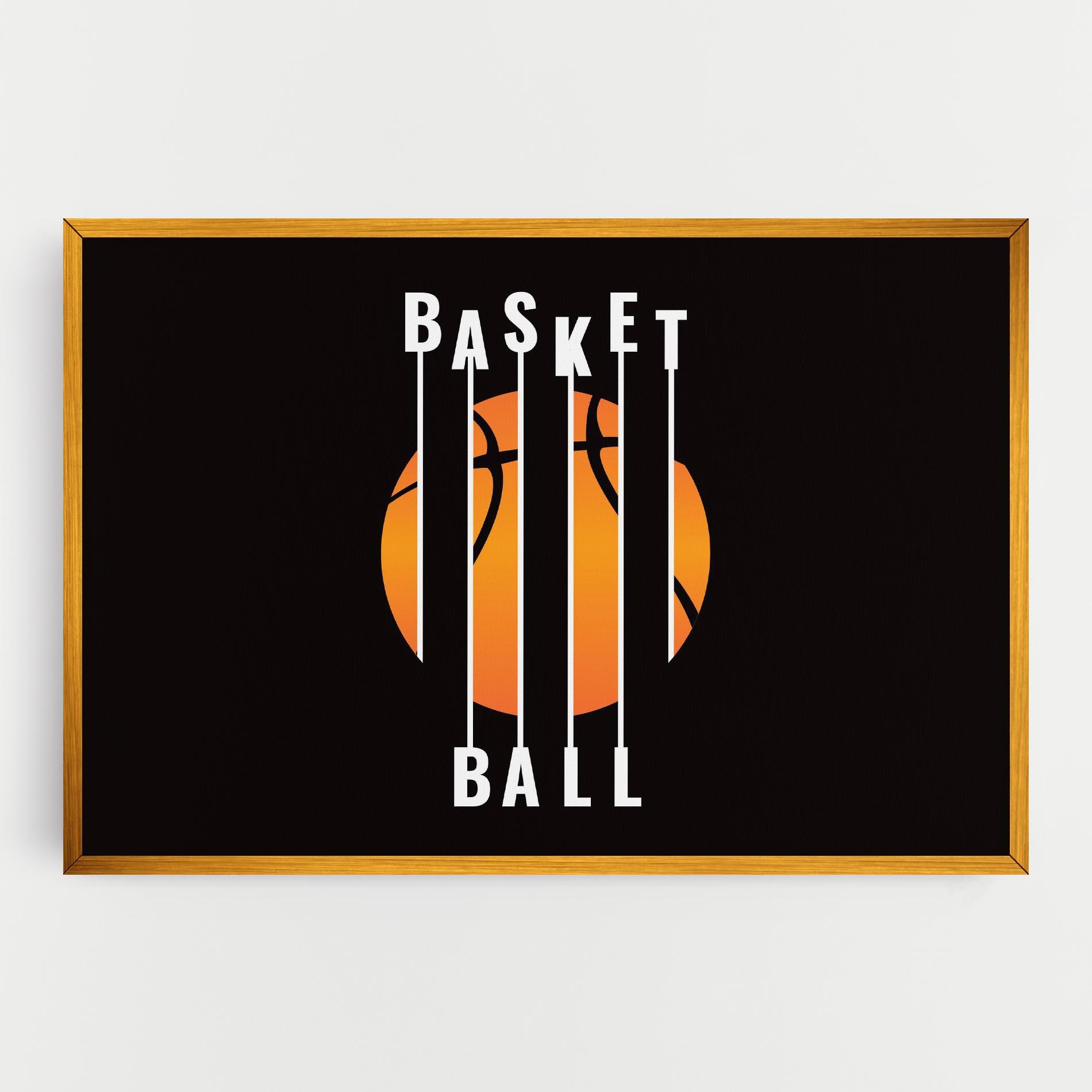Leinwandbild Basket Ball mockup 0