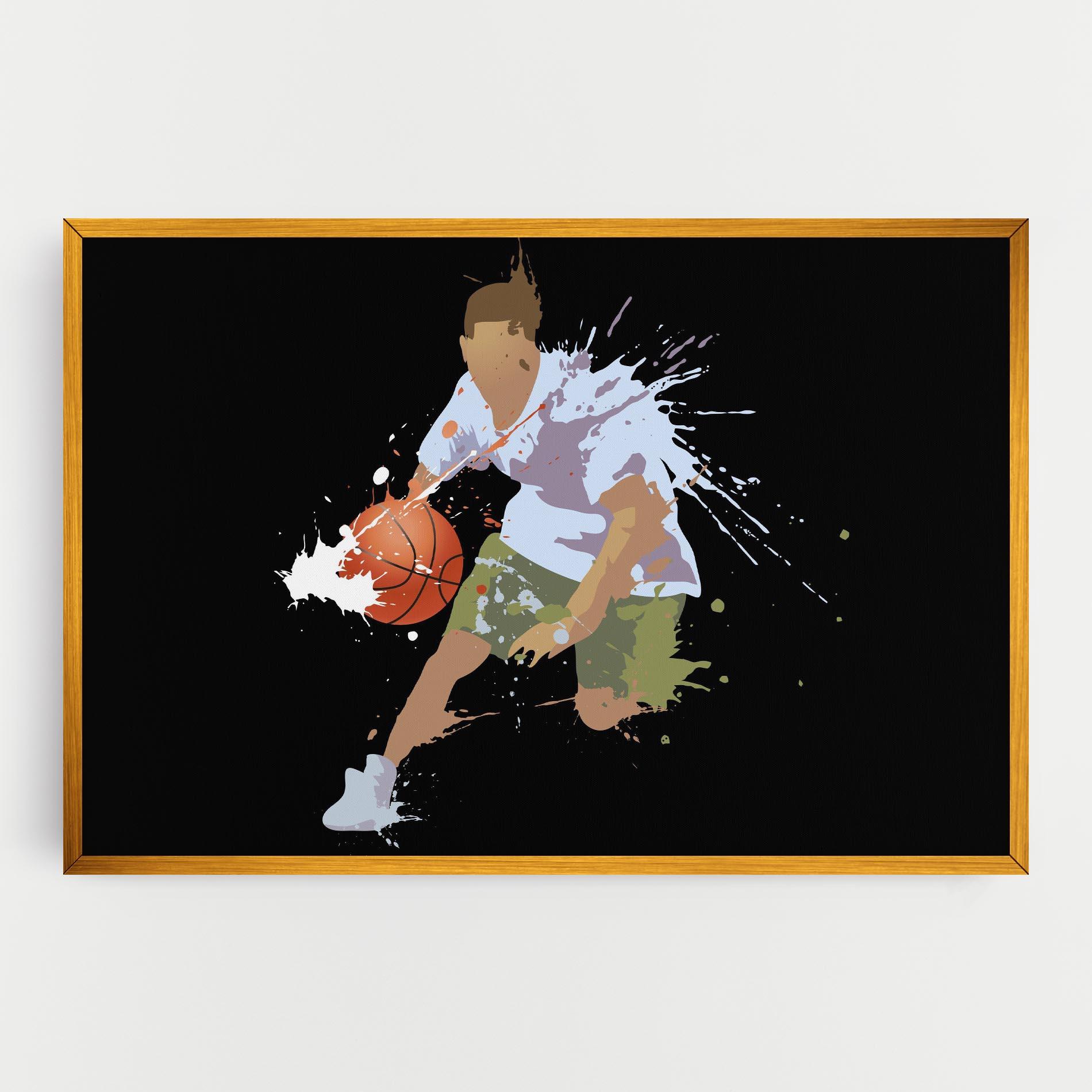 Leinwandbild Basket Splash mockup 0