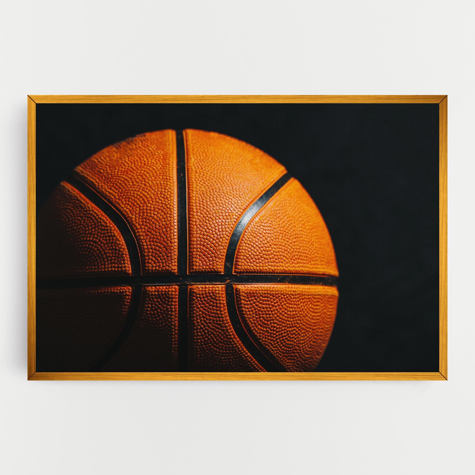 Leinwandbild Orange Basketball mockup 0