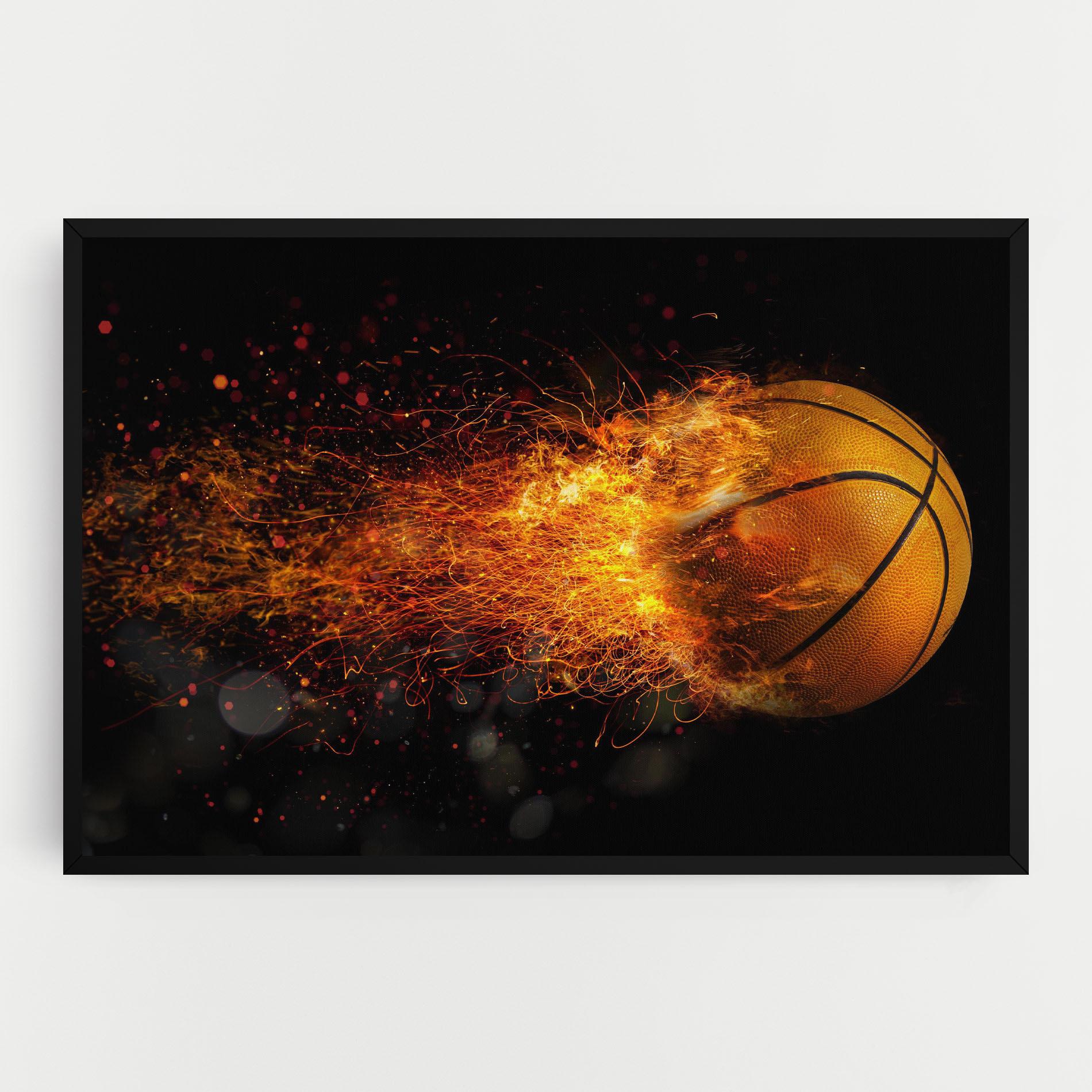 Leinwandbild Basket Ball Flame mockup 0