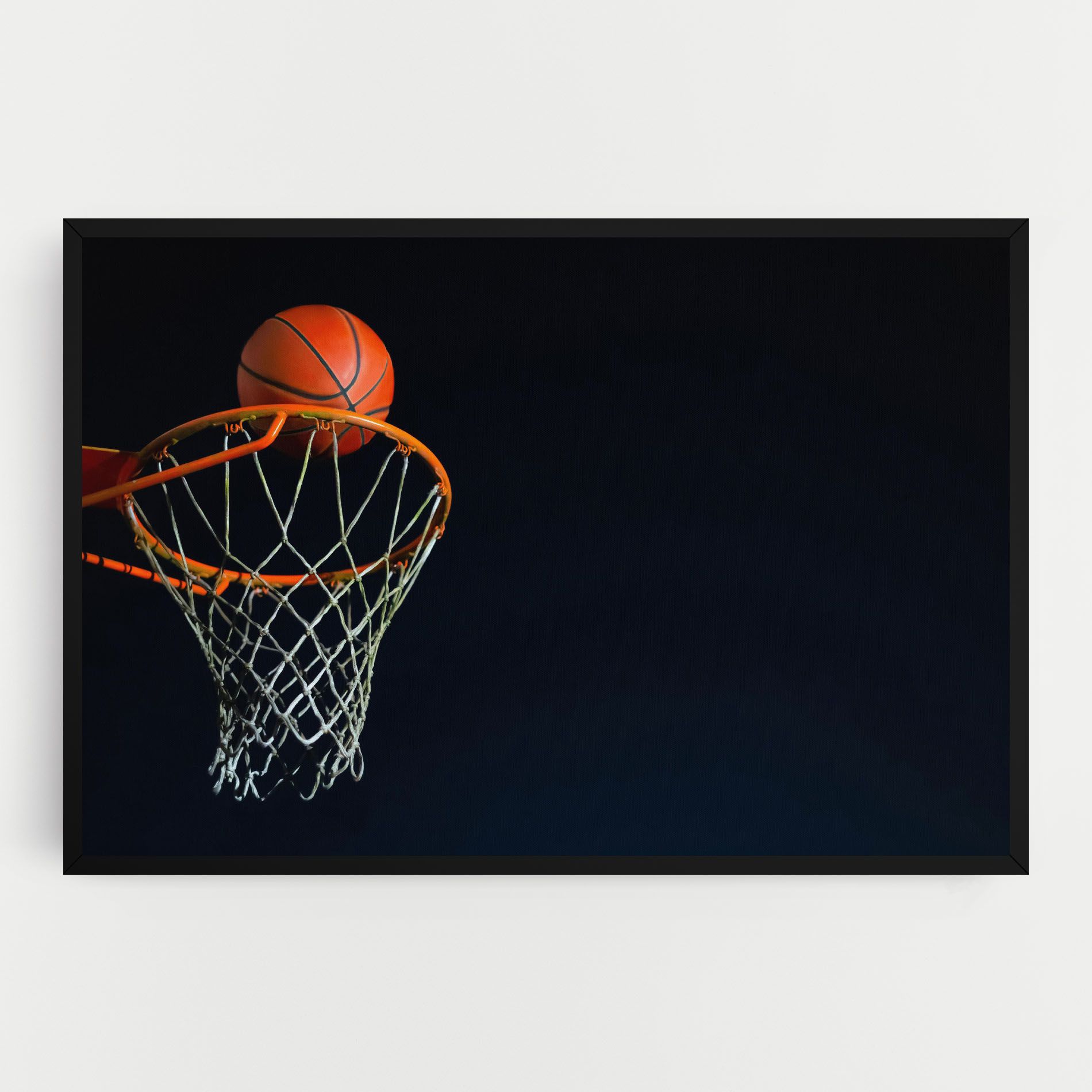 Basketball Hoop On Black mockup 0