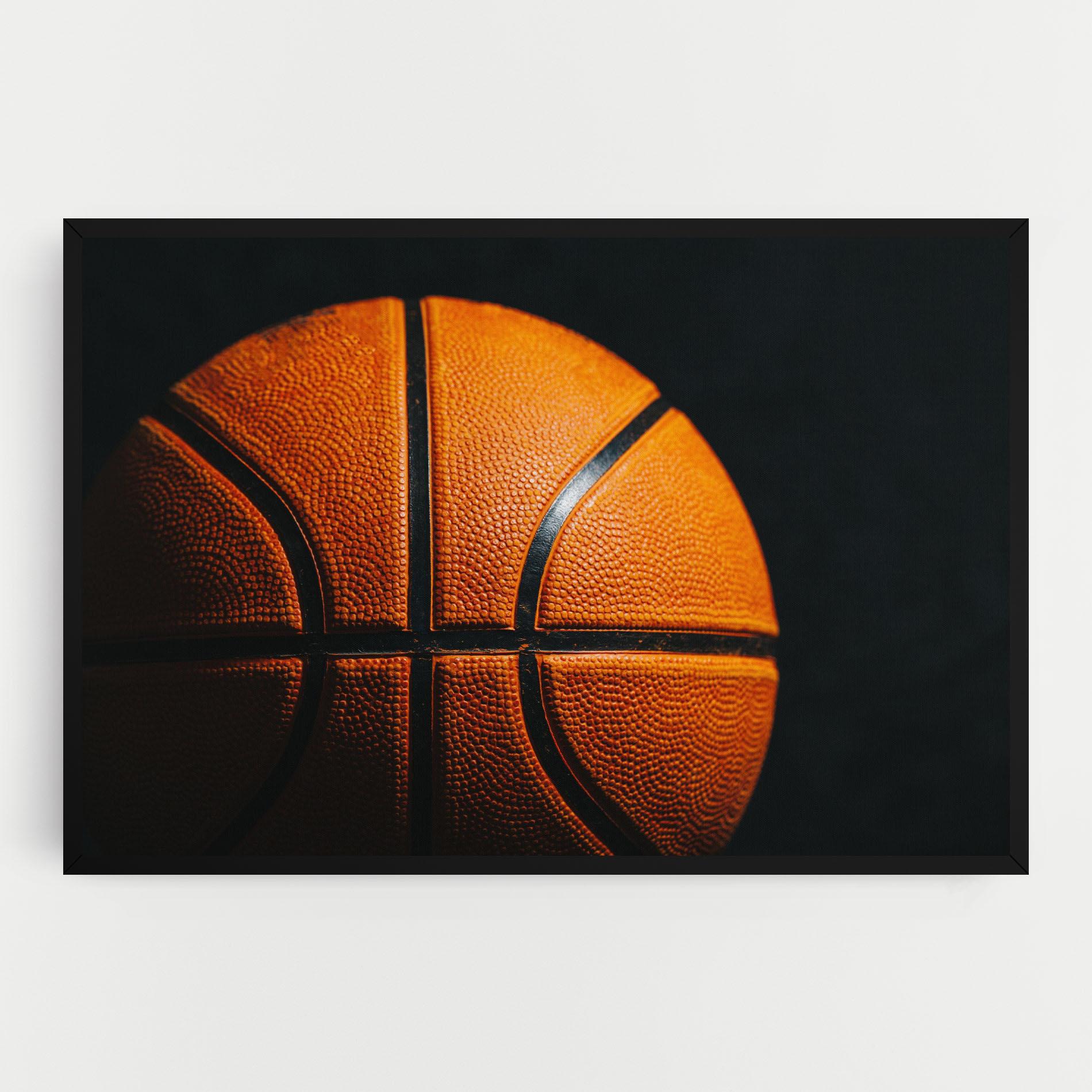 Leinwandbild Orange Basketball mockup 0