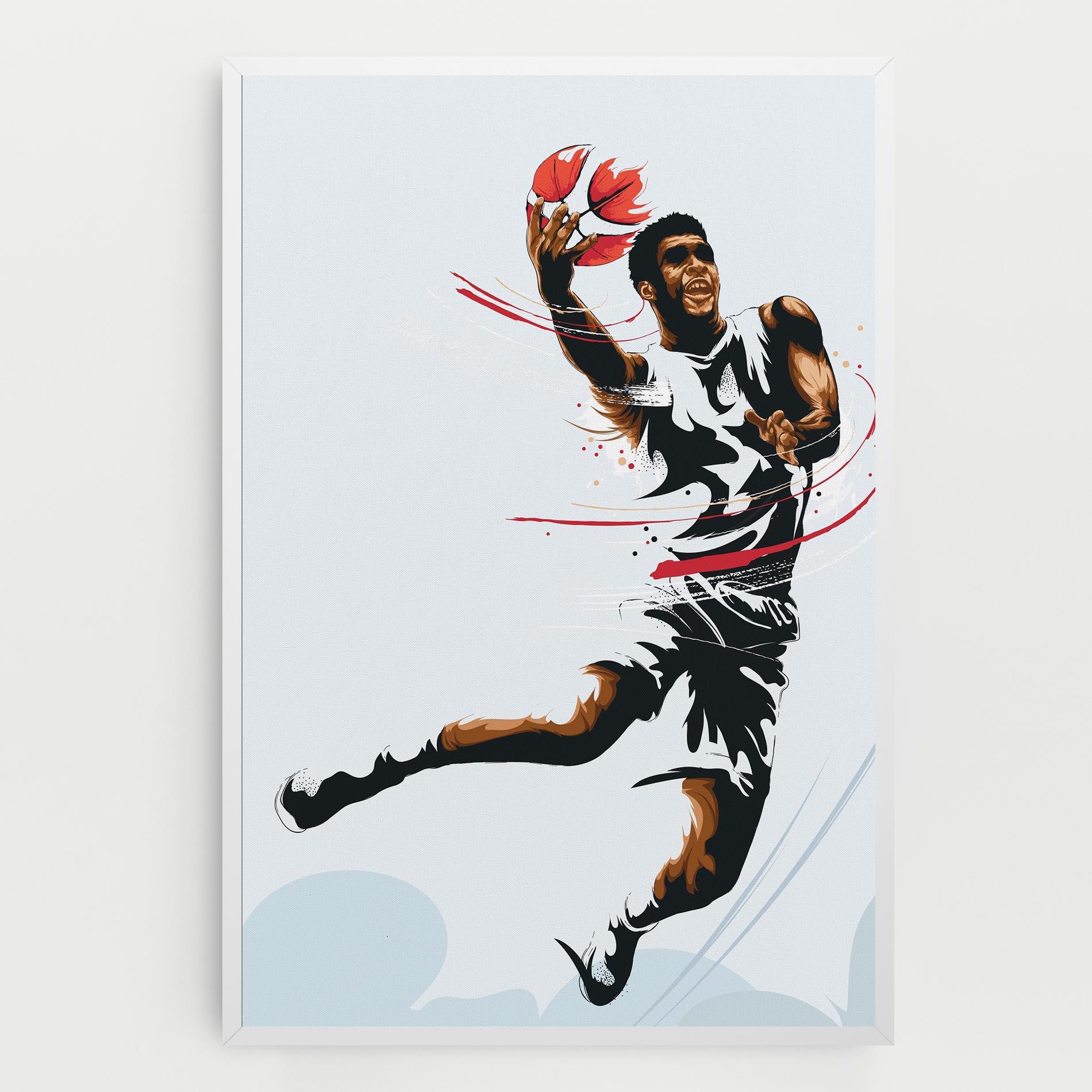 Leinwandbild Basketball Shot mockup 0