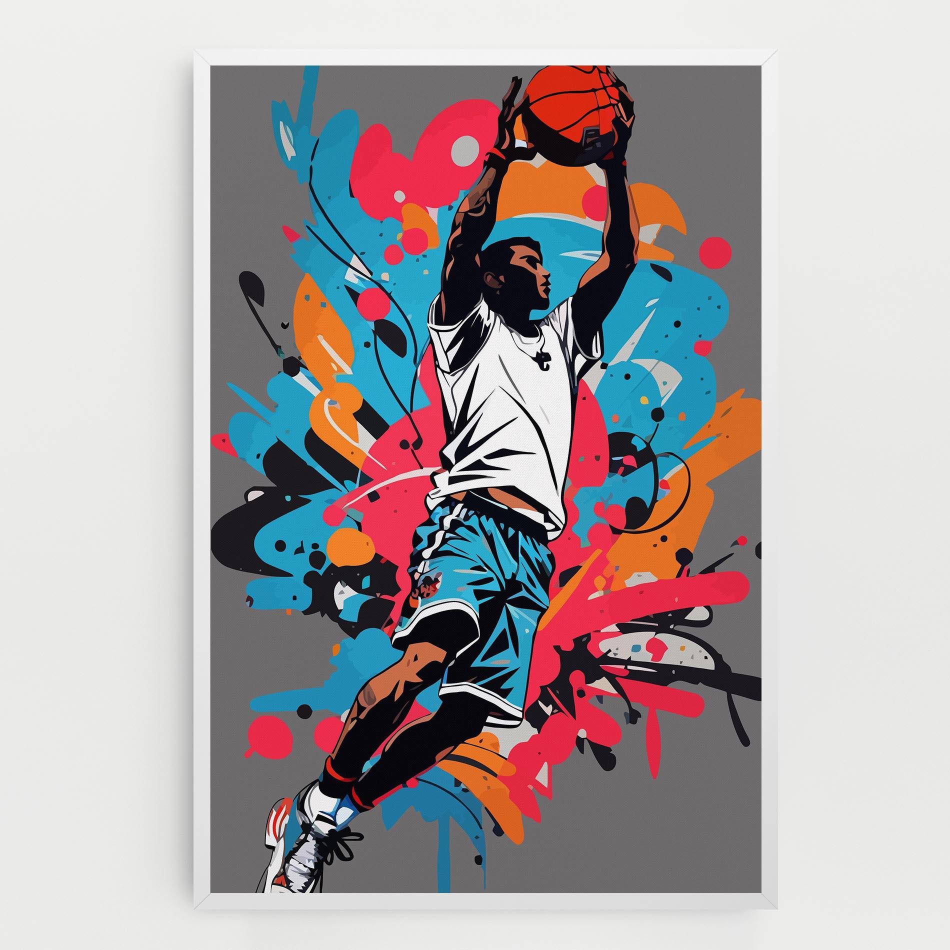 Leinwandbild Blue Red Basket mockup 0