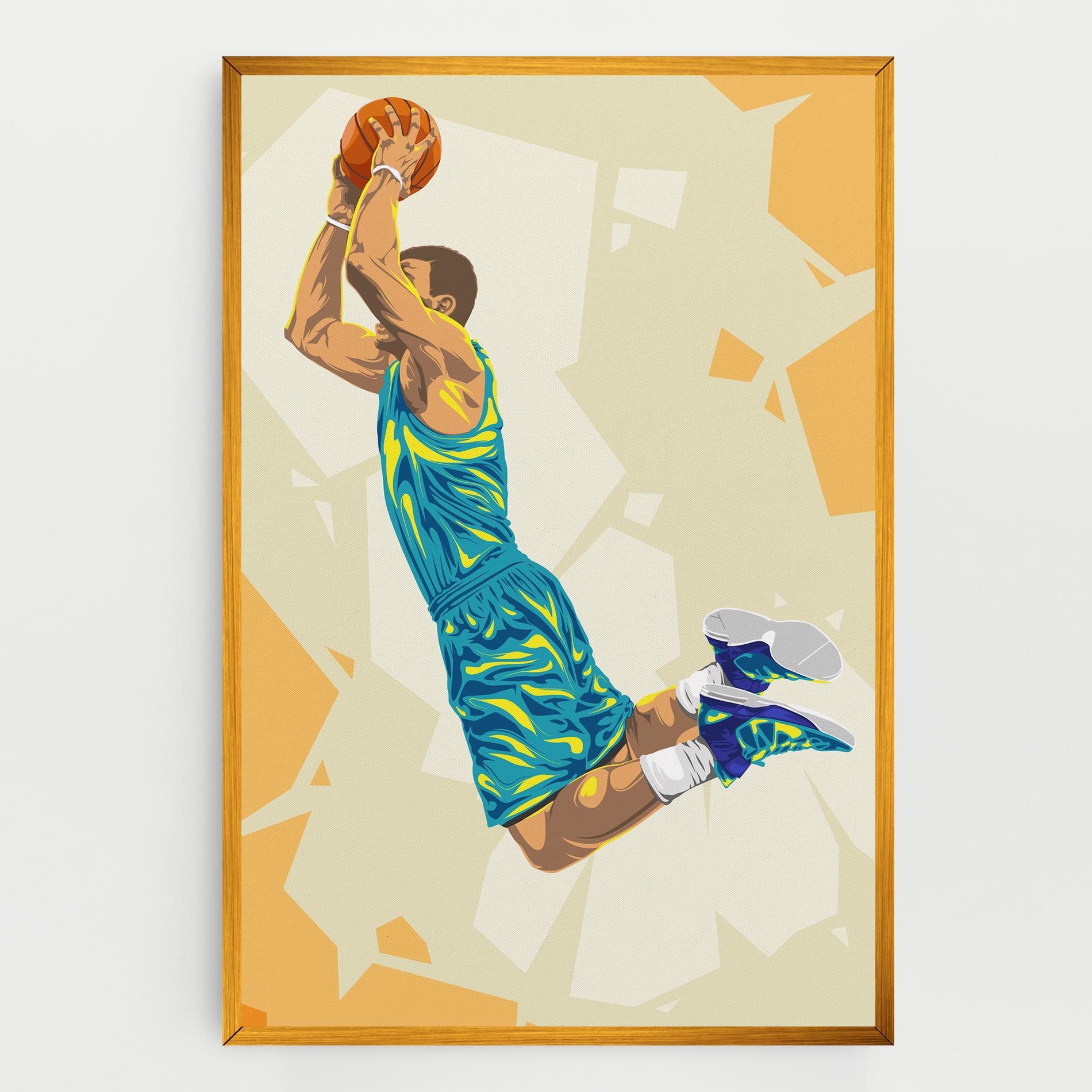 Basketball Dunk Pose mockup 0