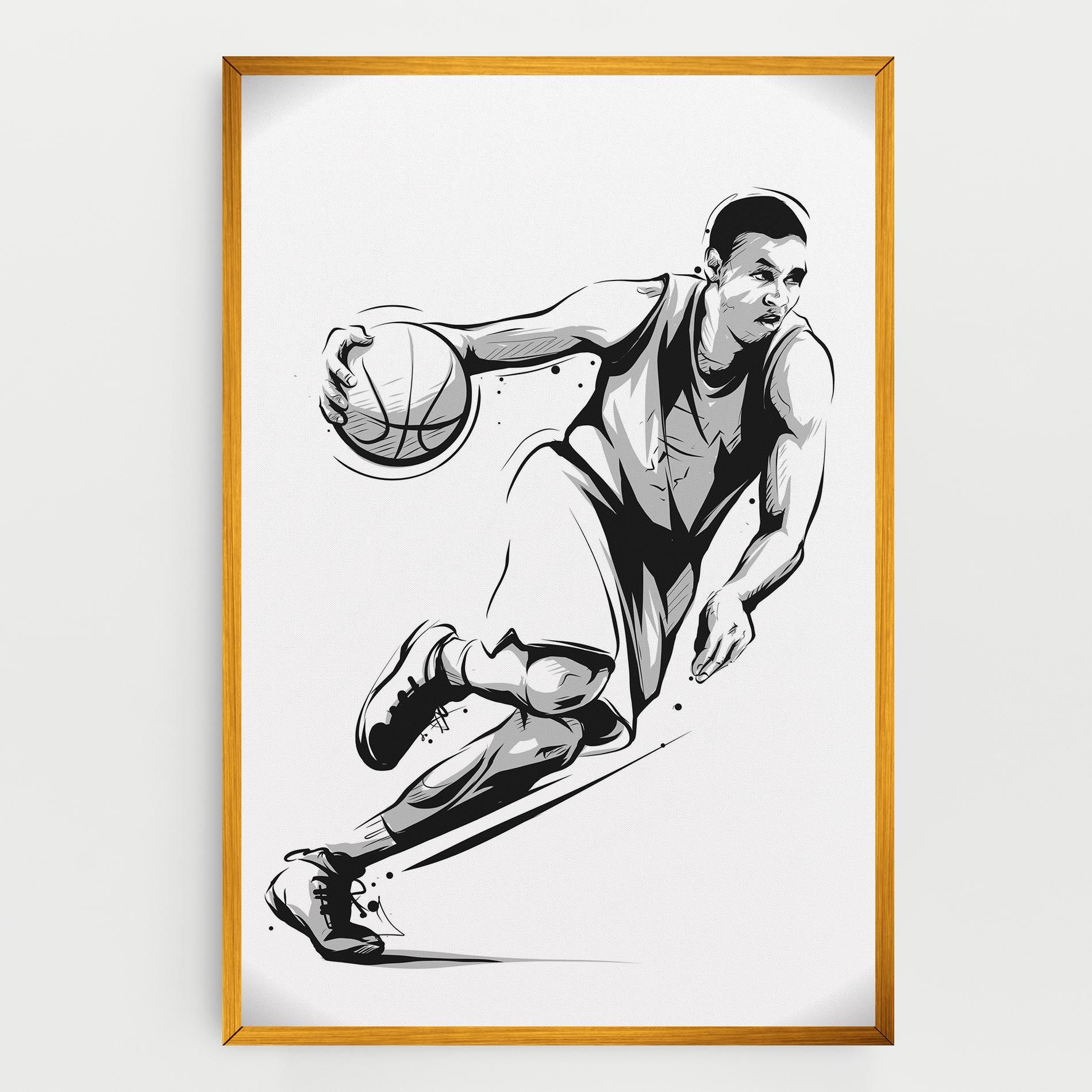 Basketball Player Line mockup 0