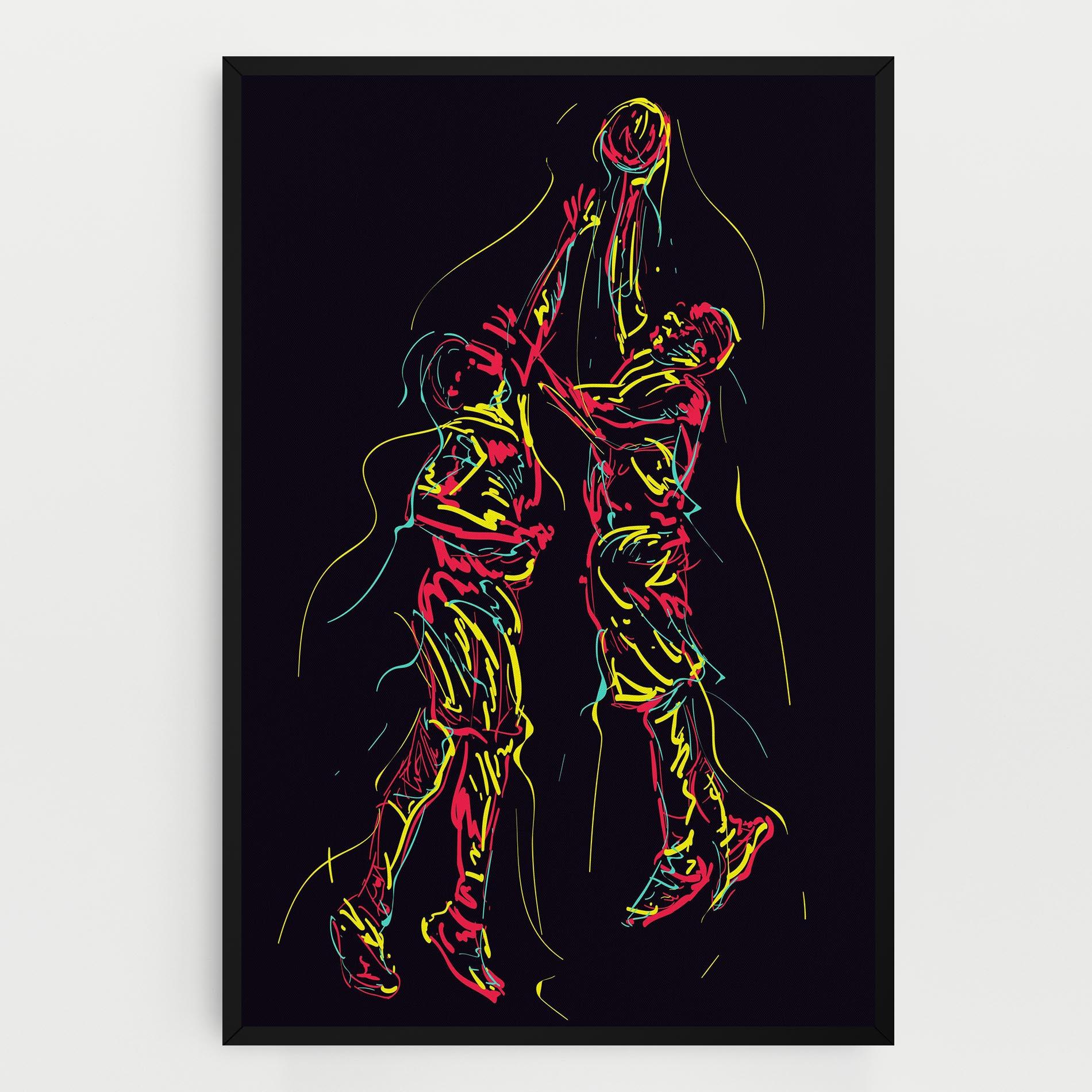 Leinwandbild Basket Line Jump mockup 0