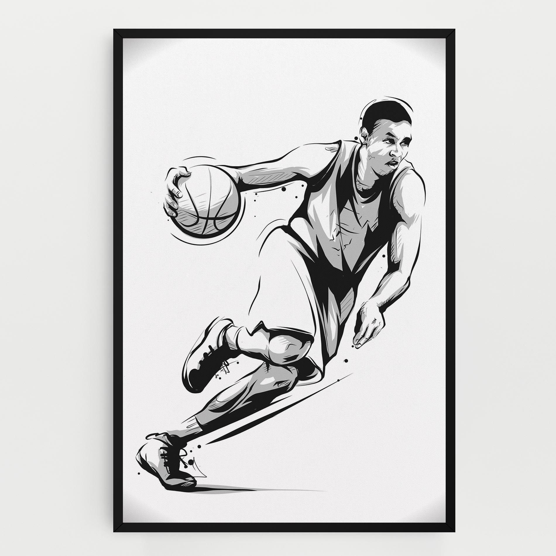 Basketball Player Line mockup 0