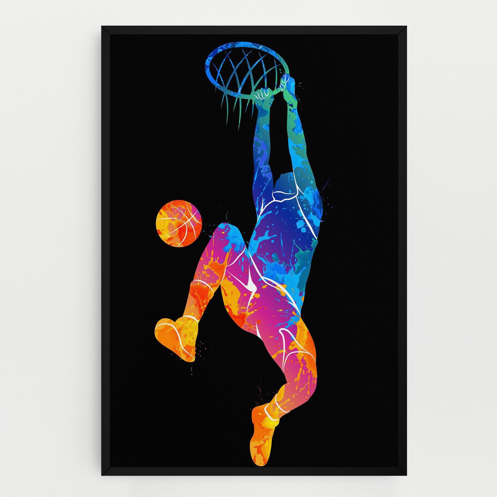 Leinwandbild Blue Basket Hoop mockup 0