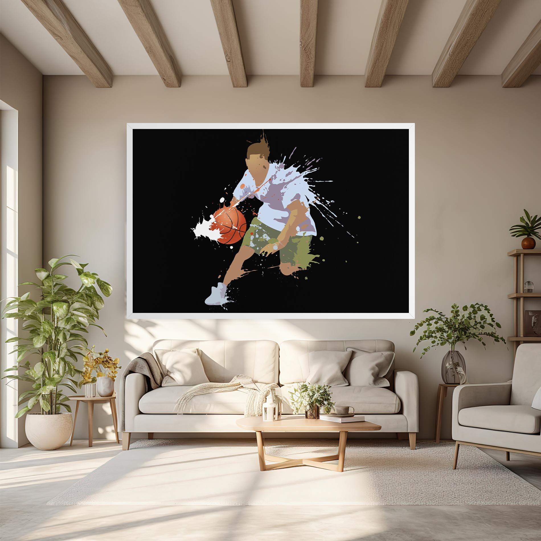 Leinwandbild Basket Splash mockup 6