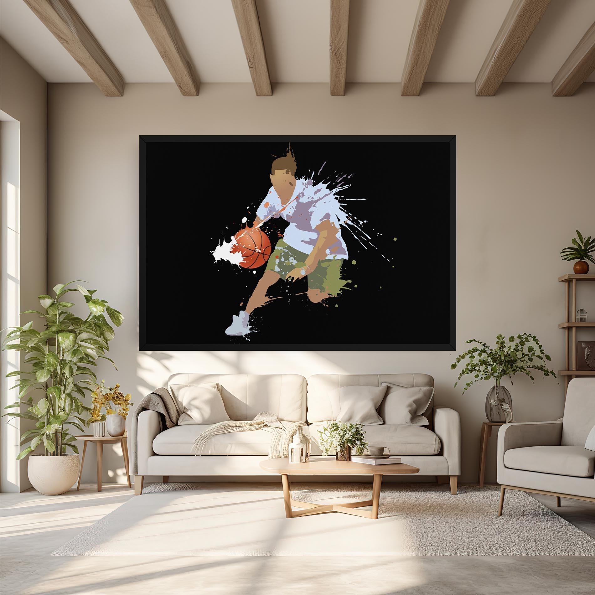 Leinwandbild Basket Splash mockup 6