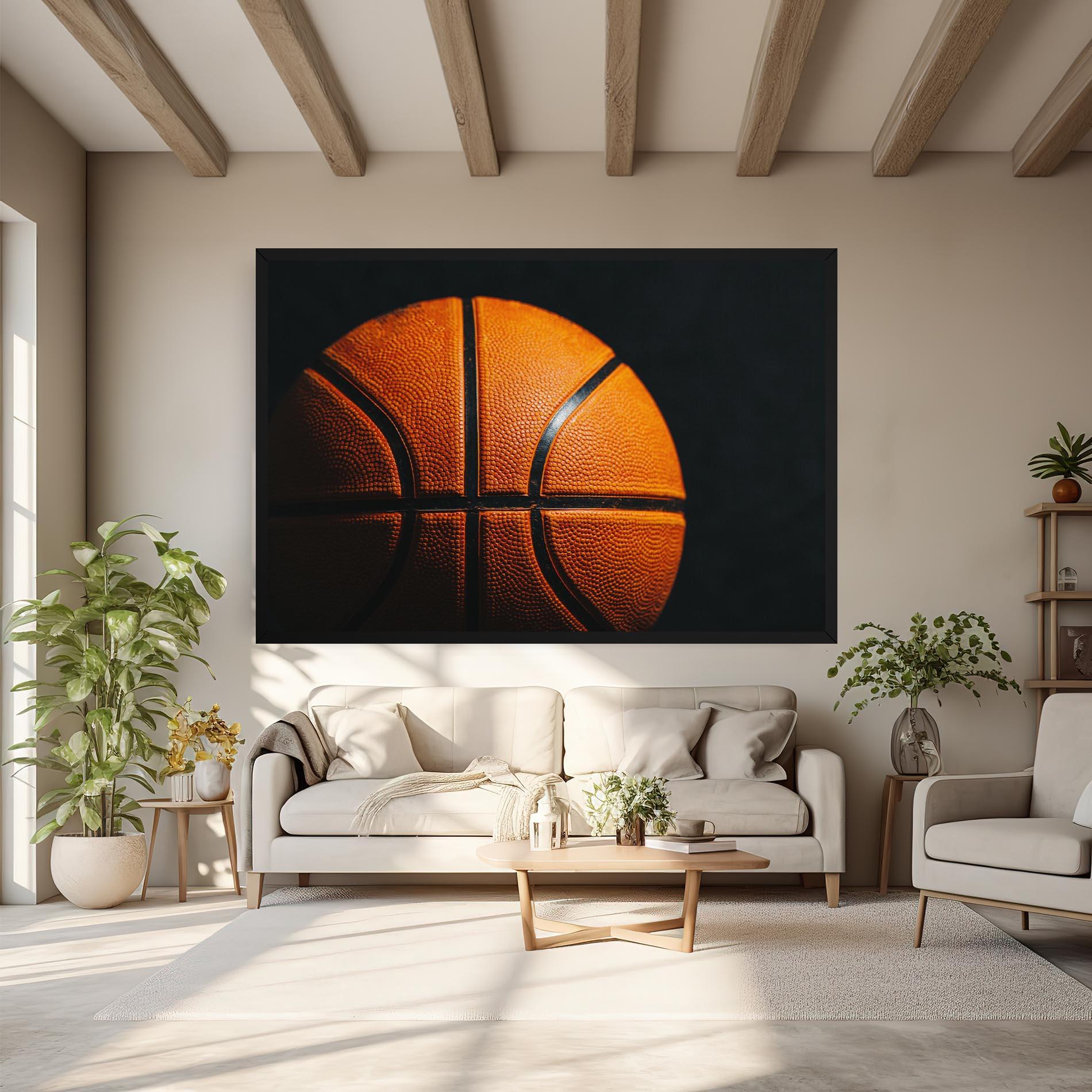 Leinwandbild Orange Basketball mockup 6