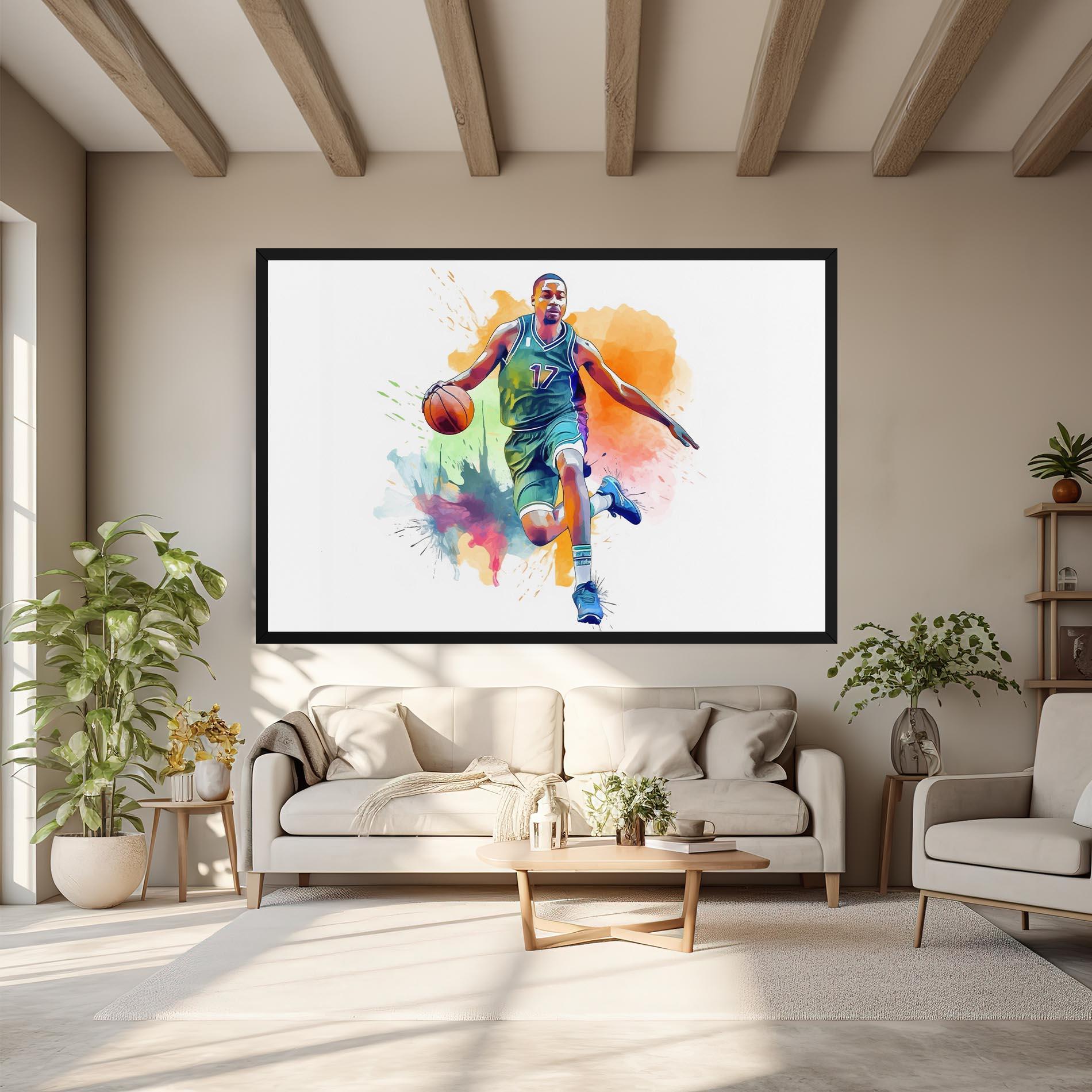 Leinwandbild Playing Basket mockup 6