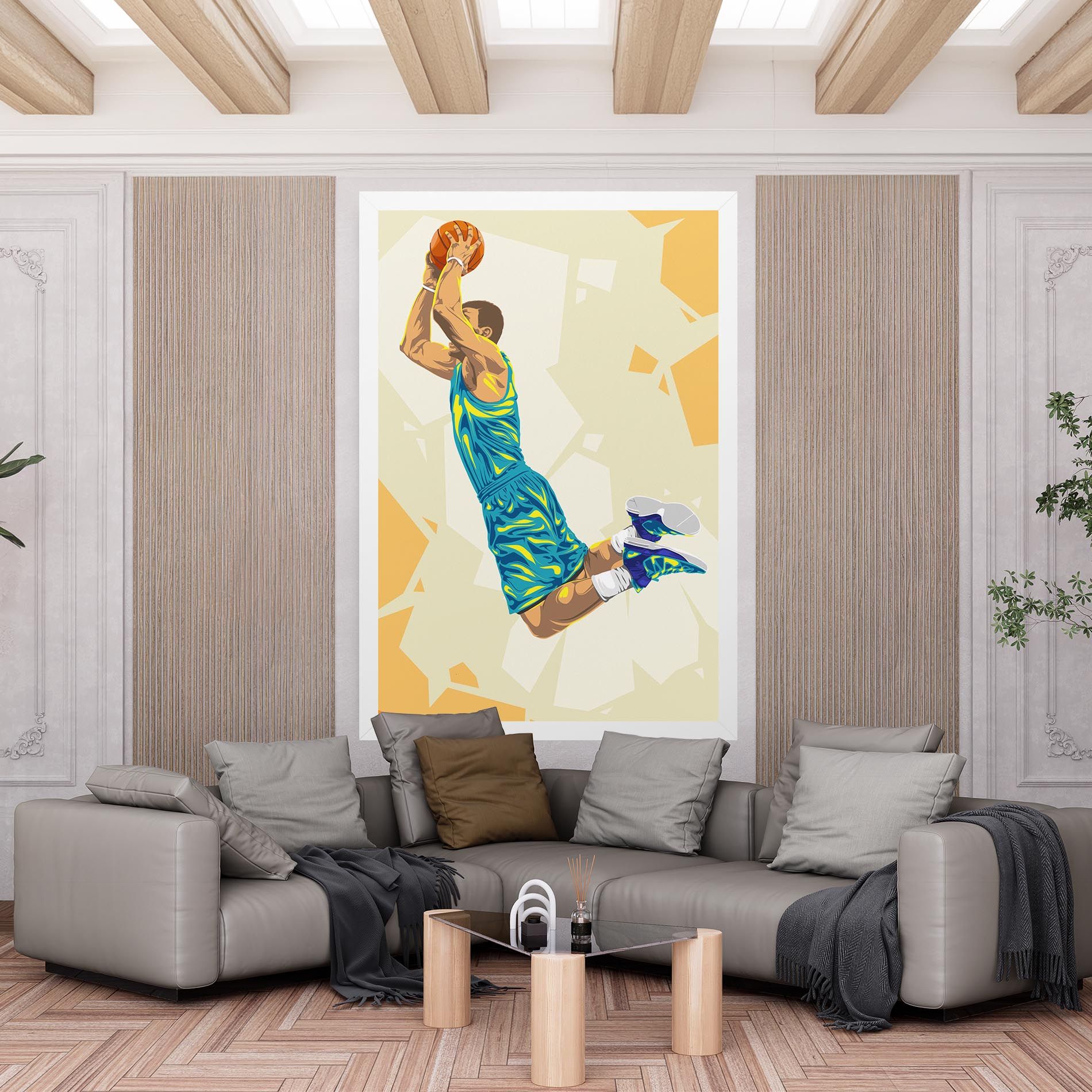 Basketball Dunk Pose mockup 6