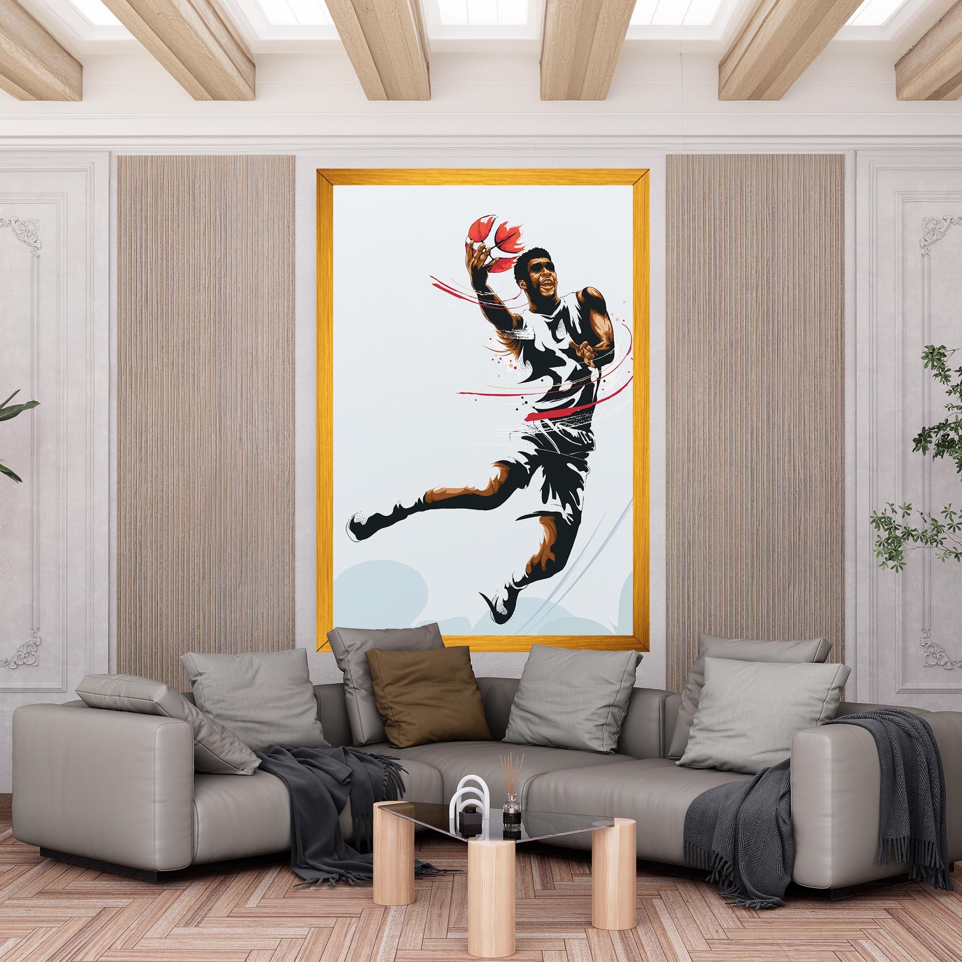 Leinwandbild Basketball Shot mockup 6