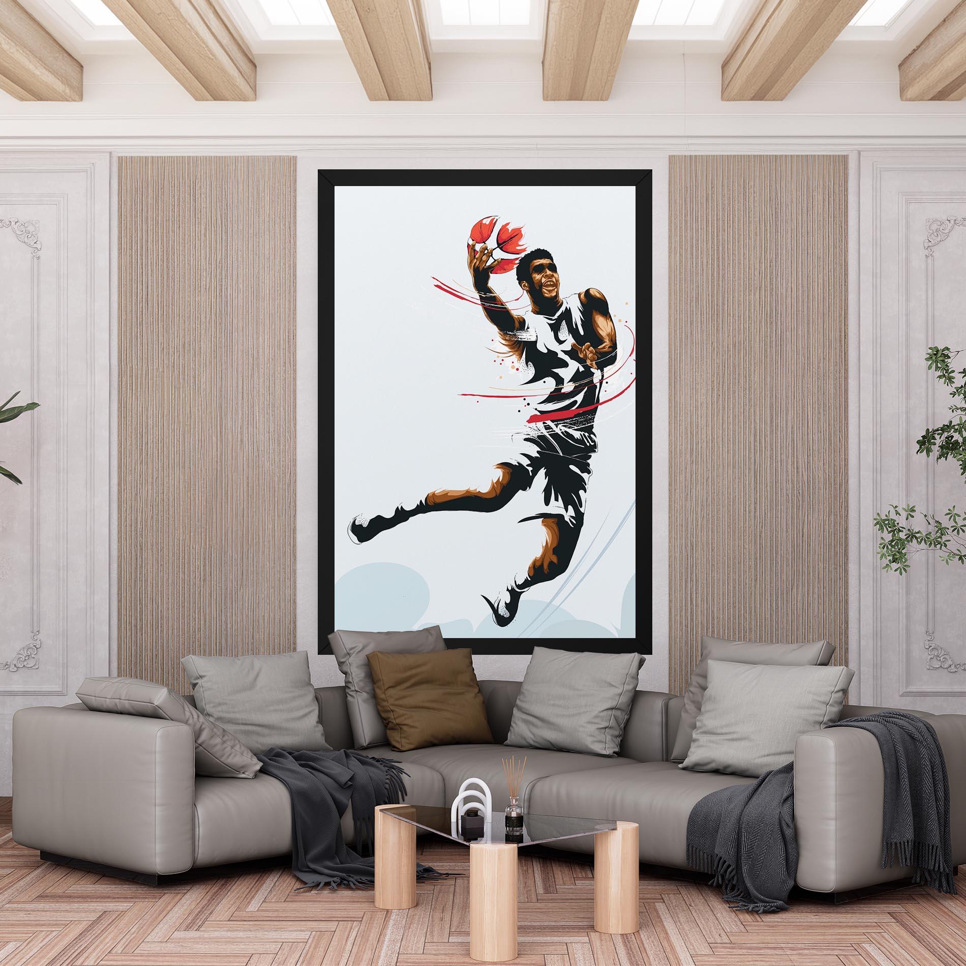 Leinwandbild Basketball Shot mockup 6