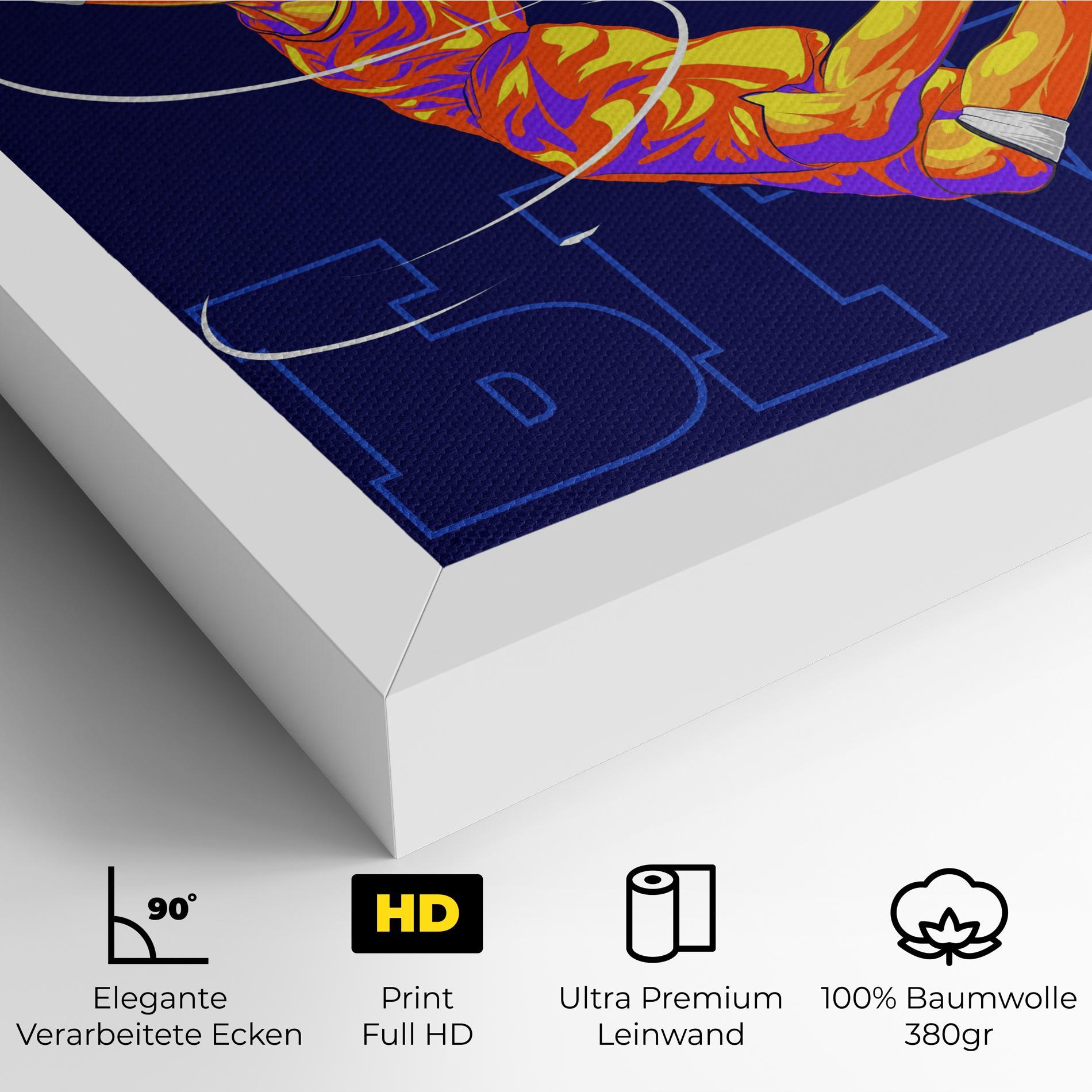 Leinwandbild Basketball Blue mockup 4